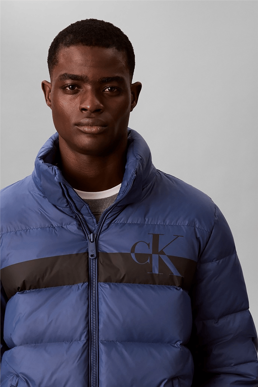 Calvin Klein Ls Nylon Colorblock Puffer Jkt Erkek Şişme Mont