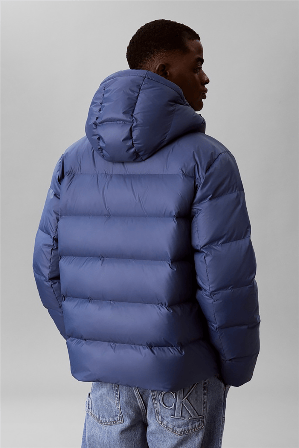 Calvin Klein Ls Nylon Colorblock Puffer Jkt Erkek Şişme Mont