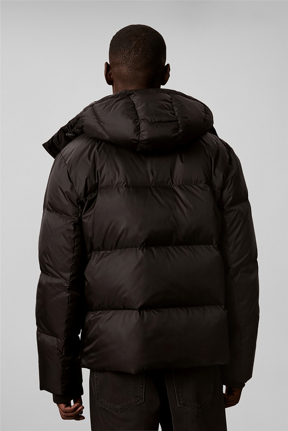 Calvin Klein Ls Nylon Detachable Hood Down Pu Erkek Mont Siyah