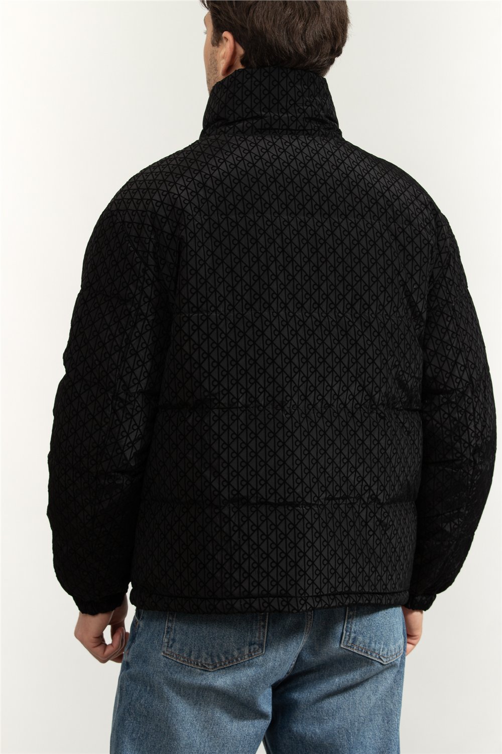 Calvin Klein LS Nylon Reversible Aop Down Puf Erkek Şişme Mont