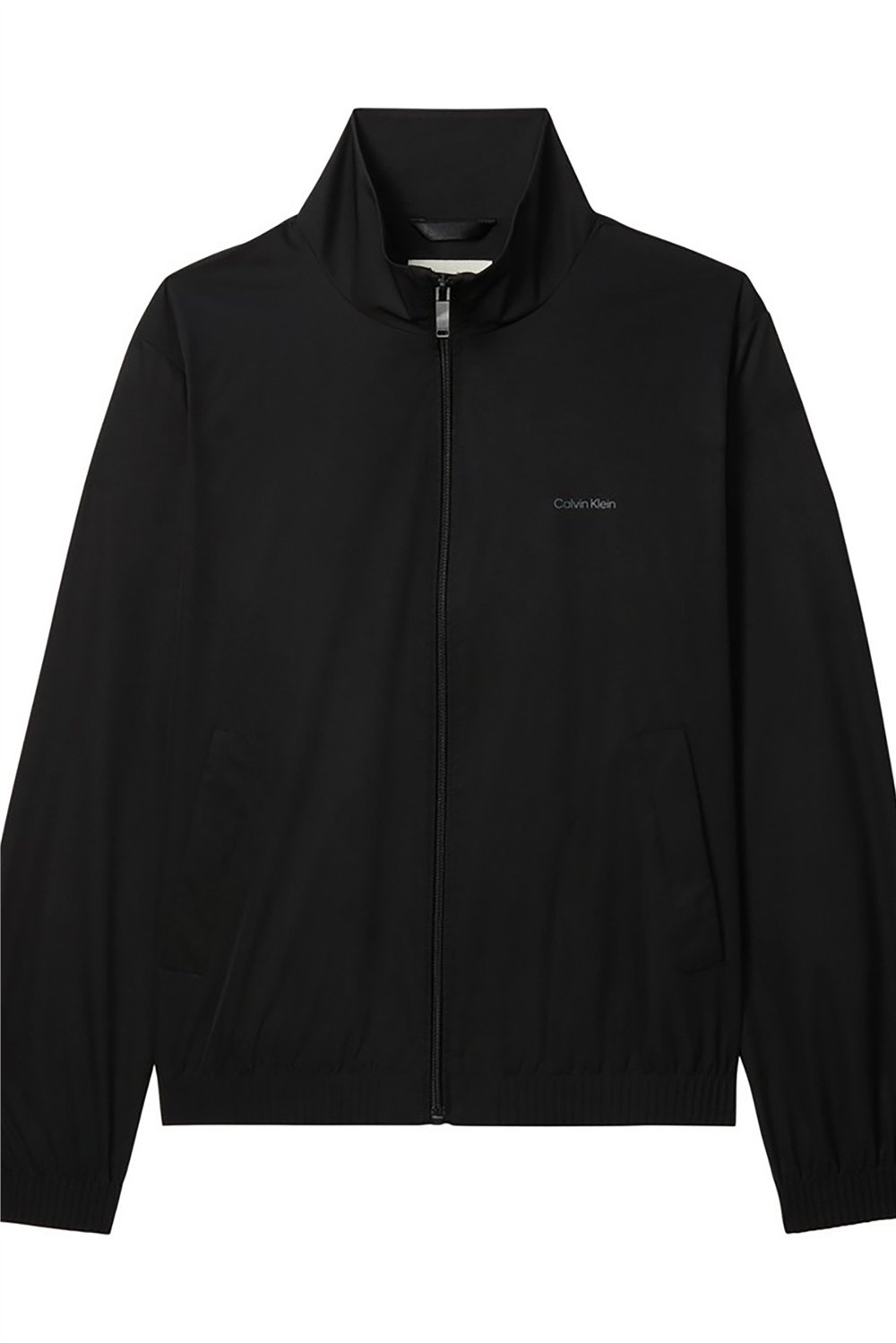Calvin Klein Ls Nylon Stand Collar Windbreake Erkek Rüzgarlık Siyah