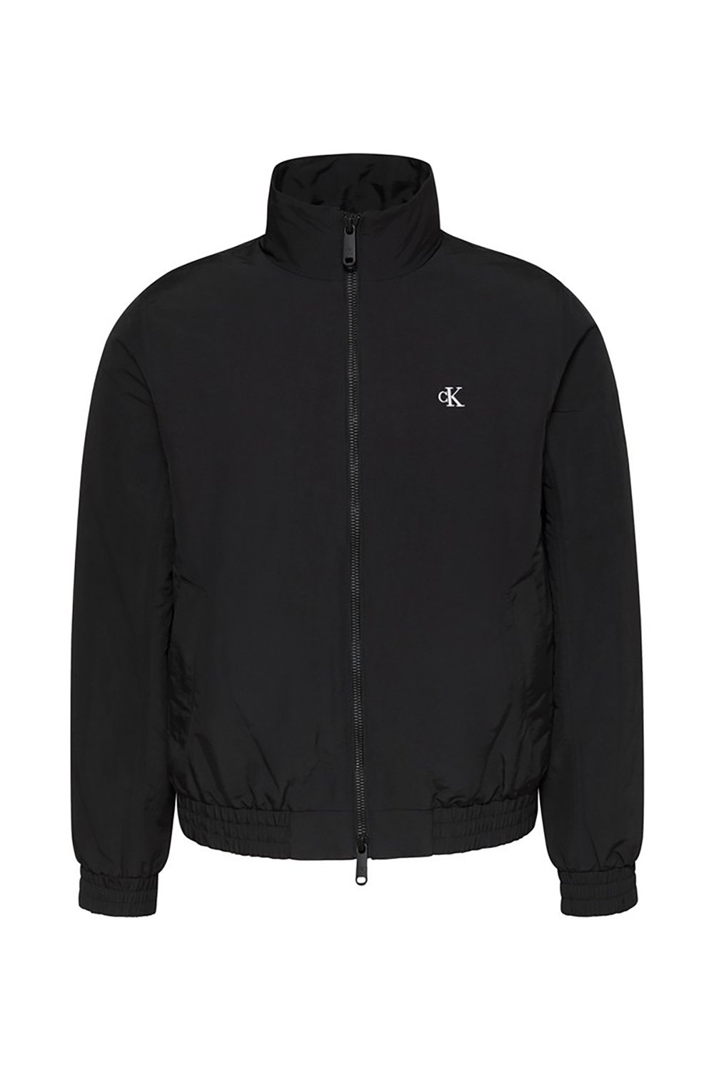 Calvin Klein Ls Padded Nylon Harrington Jacke Erkek Mont Siyah