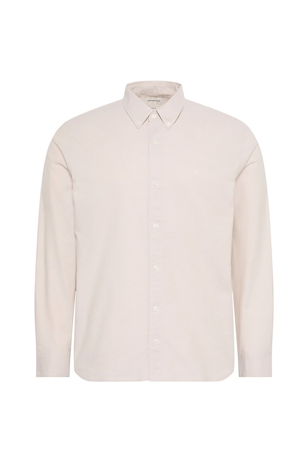 Calvin Klein LS Solid Oxford Classic Shirt Erkek Gömlek Beyaz