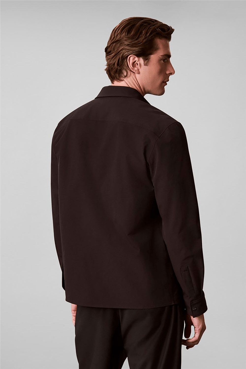Calvin Klein Ls Tech Knit Dobby Classic Overs Erkek Gömlek Siyah