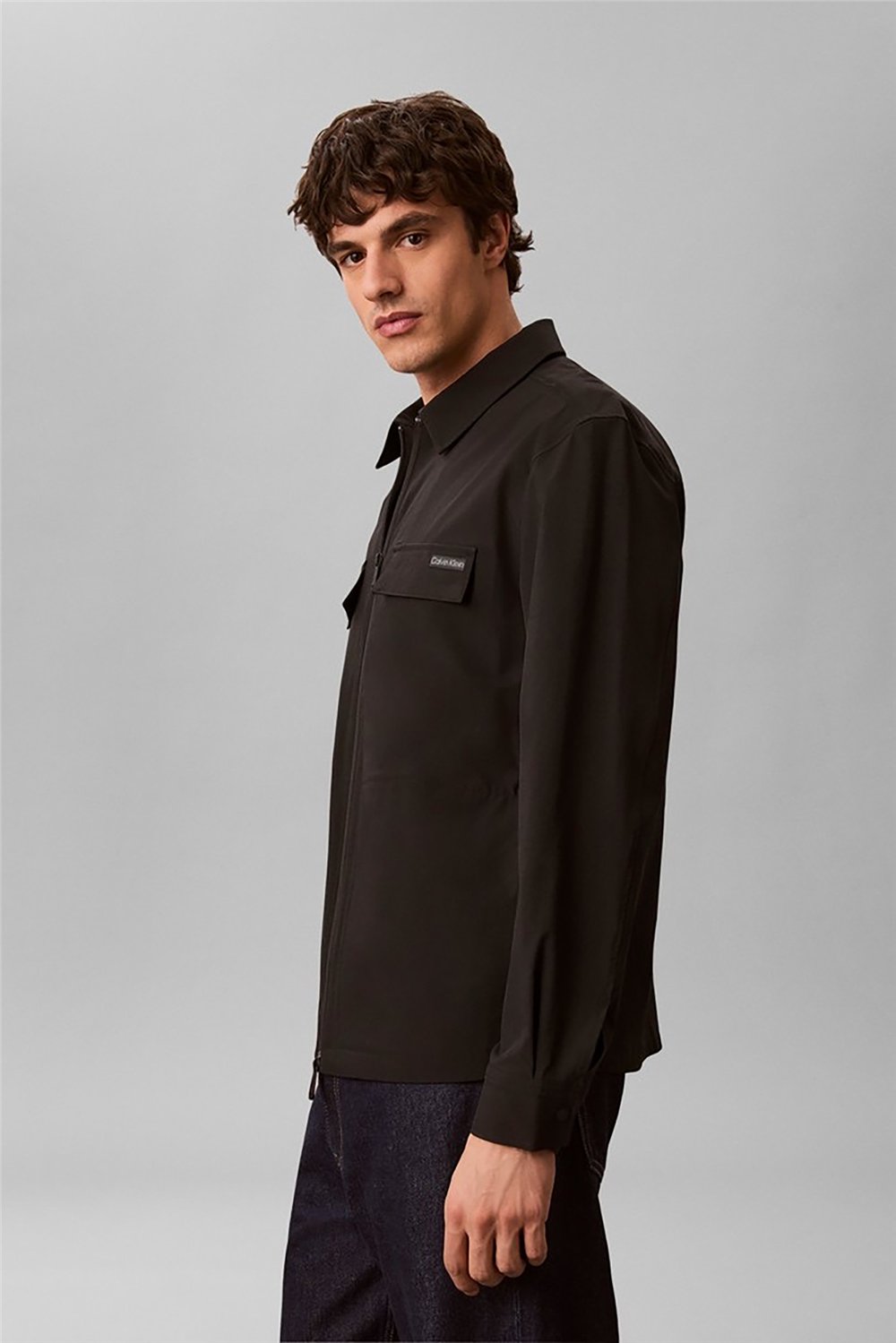 Calvin Klein Ls Tech Nylon Blouson Jkt Erkek Mont Siyah
