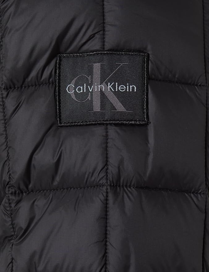 Calvin Klein Ls Ultrltwt Nylon Quilited Puffe Erkek Şişme Mont Siyah