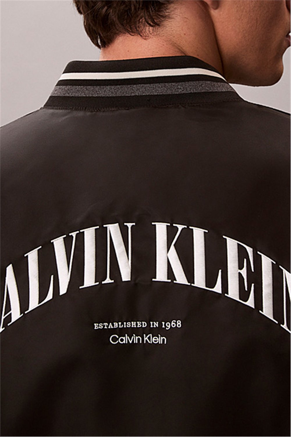 Calvin Klein Ls Unfilled Nylon Ti Erkek Mont Siyah