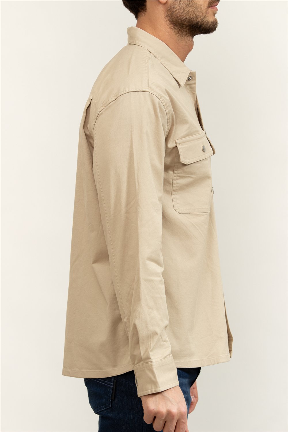 Calvin Klein LS Utility Relaxed Overshirt Erkek Gömlek