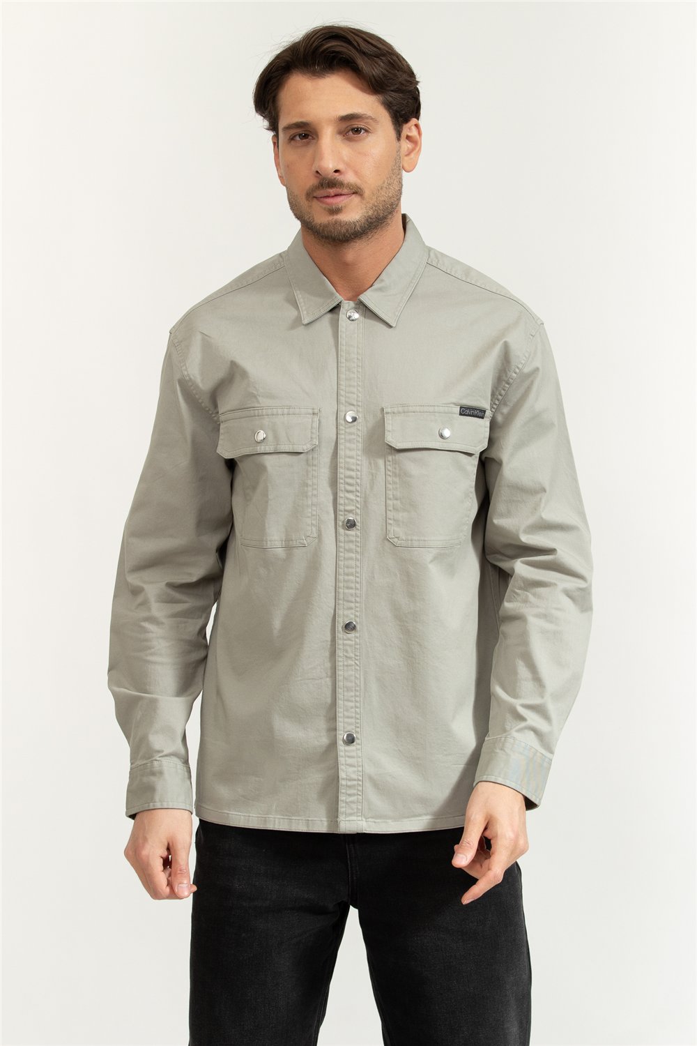 Calvin Klein LS Utility Relaxed Overshirt Erkek Gömlek