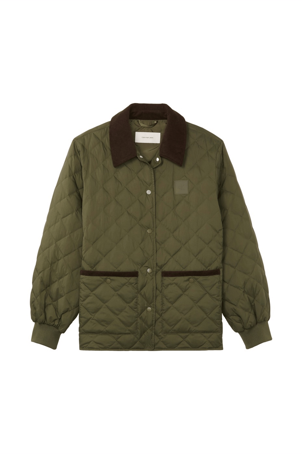 Calvin Klein Lw Mid Down Quilted Liner Jacket Kadın Mont Yeşil