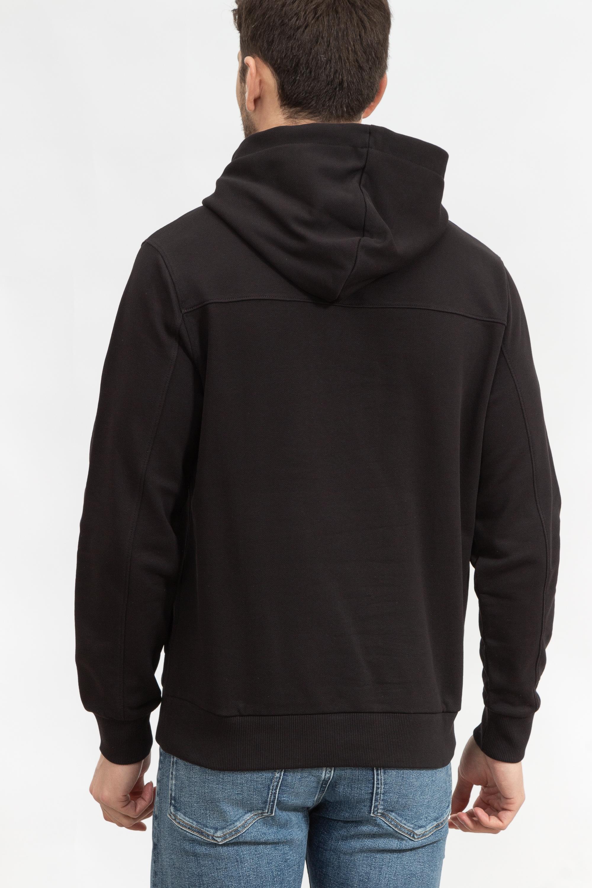 Calvin Klein Matte Front Logo Hoodie Erkek Kapüşonlu Sweatshirt