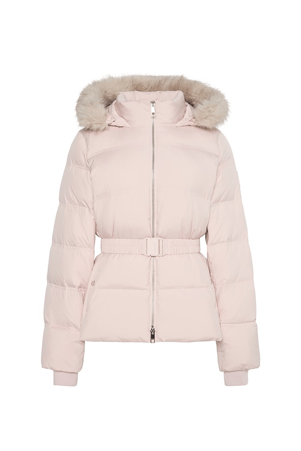 Calvin Klein Matte Mw Belted Short Puffer Wit Kadın Şişme Mont