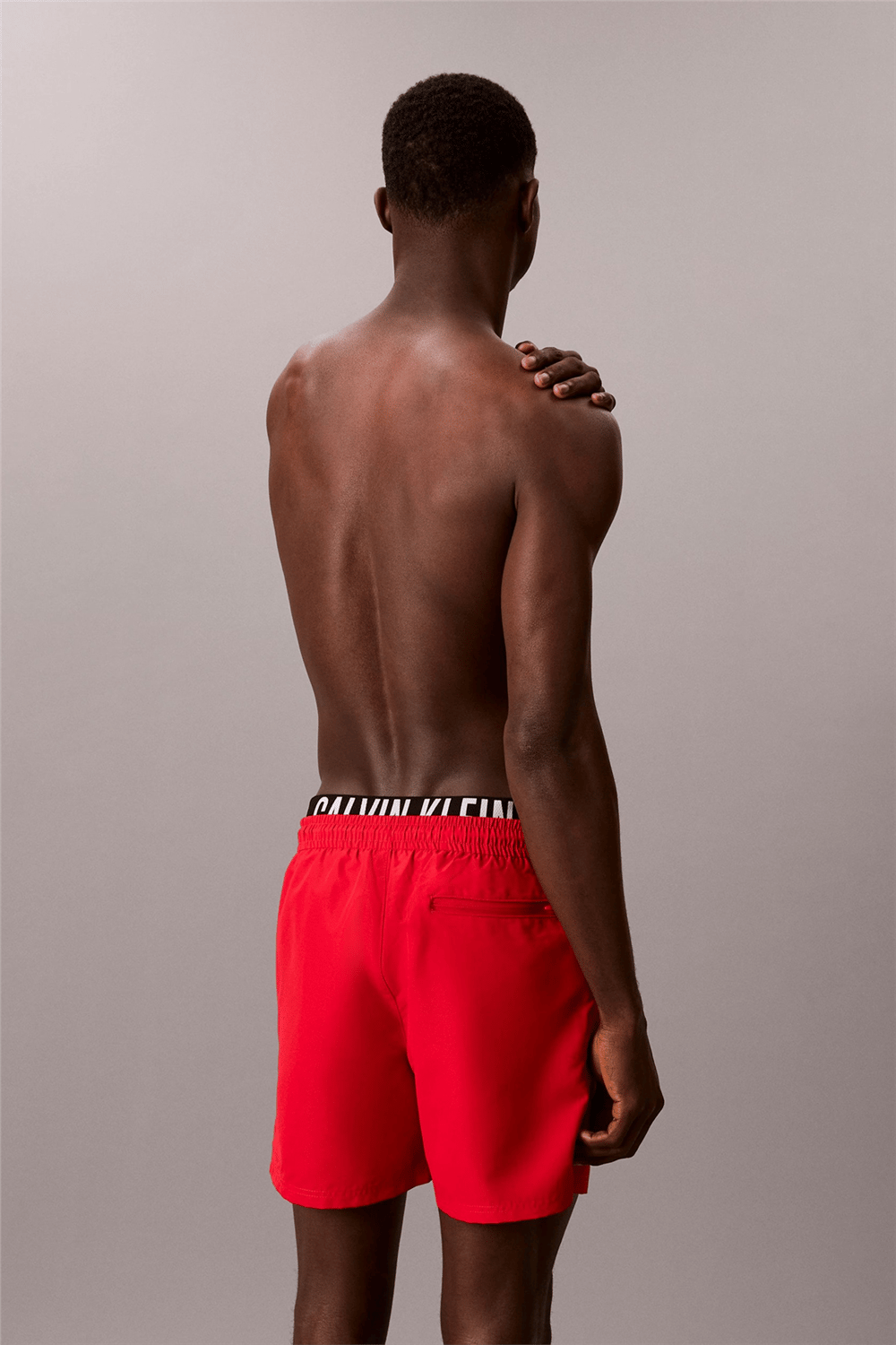 Calvin Klein Medium Drawstring Bo Erkek Şort Mayo Kırmızı