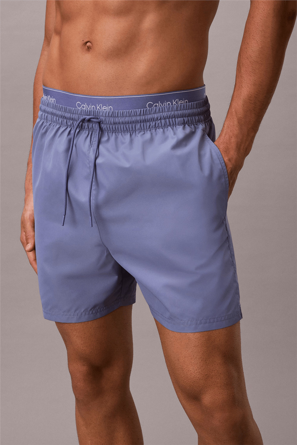 Calvin Klein Medium Drawstring Erkek Şort Mayo Mavi