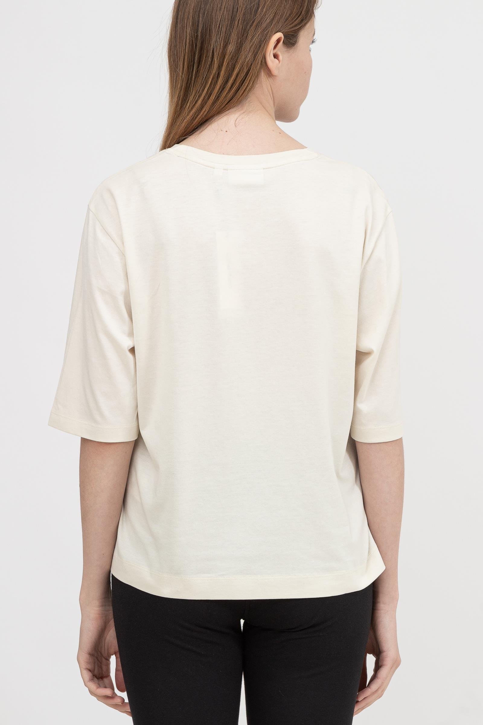 Calvin Klein Mesh Logo Relaxed Kadın Bisiklet Yaka T-Shirt