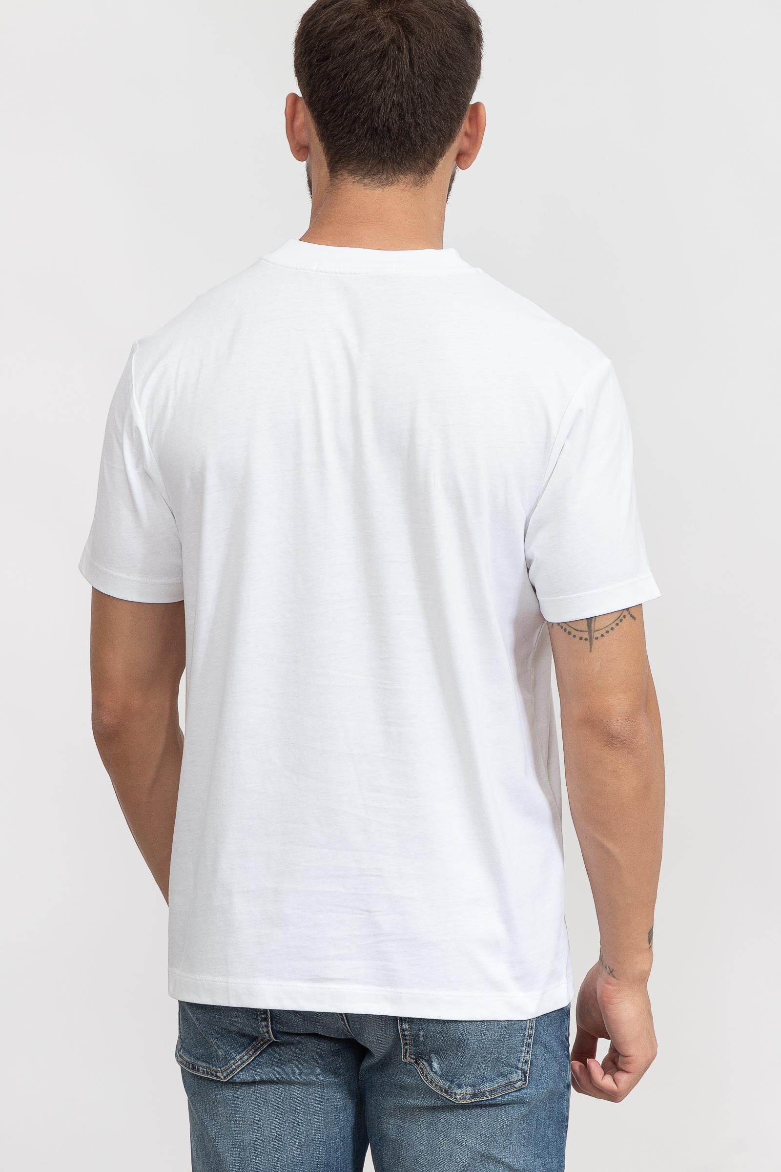 Calvin Klein Mesh Pocket Erkek Bisiklet Yaka T-Shirt