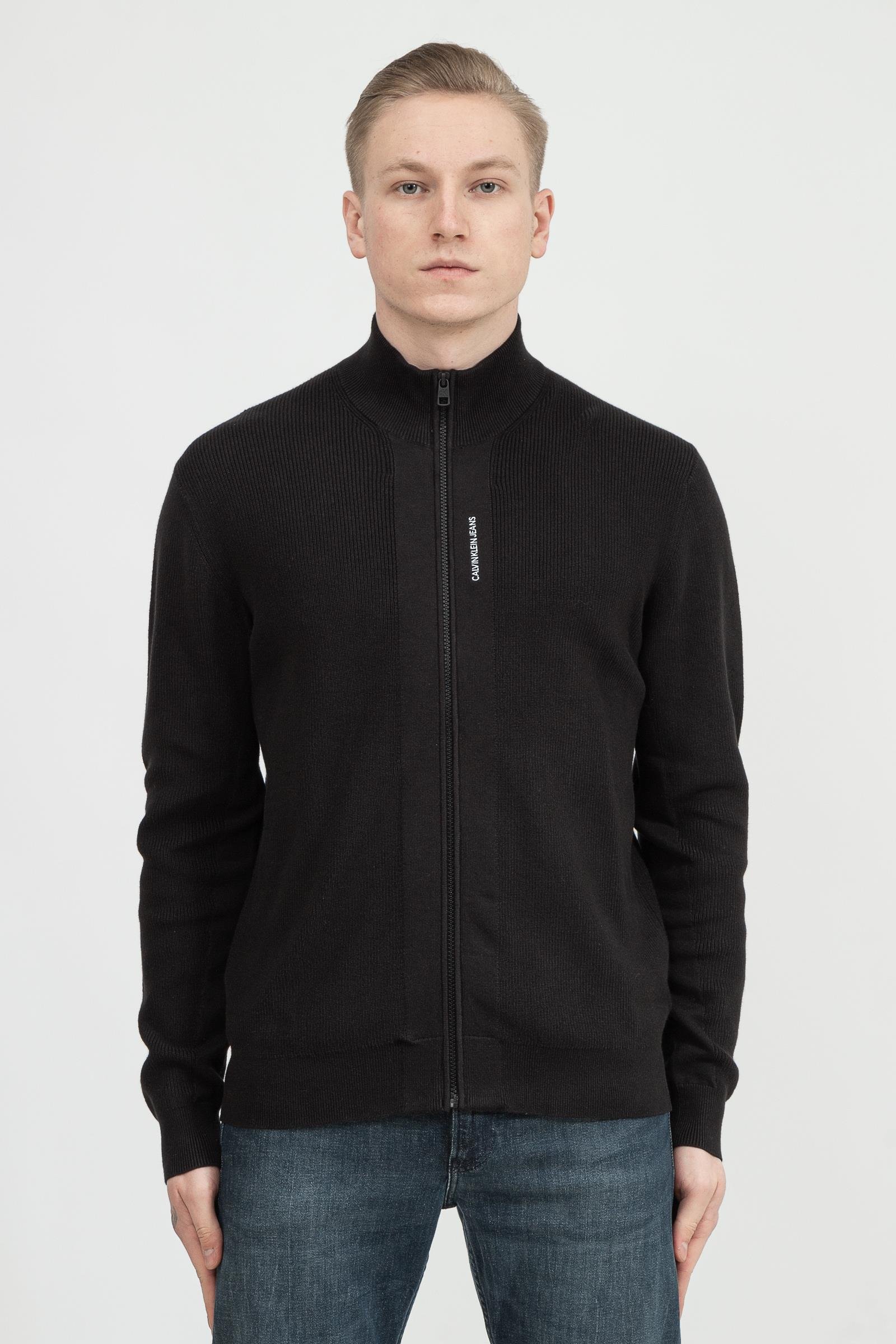 Calvin Klein Micro Branding Full Zip Cardigan Erkek Hırka