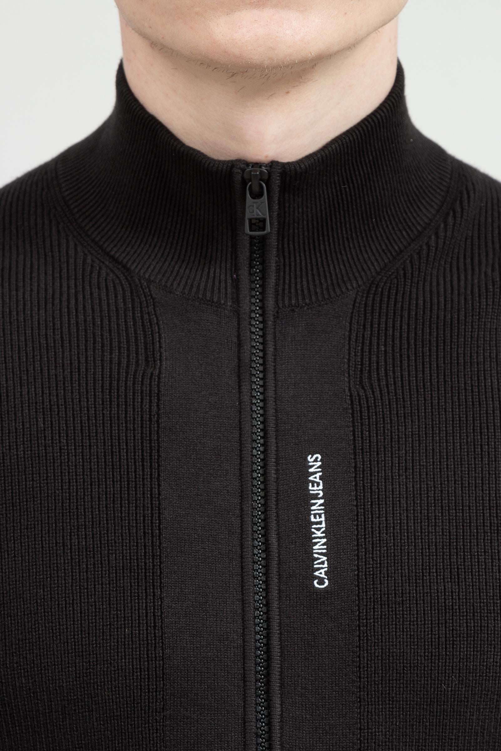 Calvin Klein Micro Branding Full Zip Cardigan Erkek Hırka
