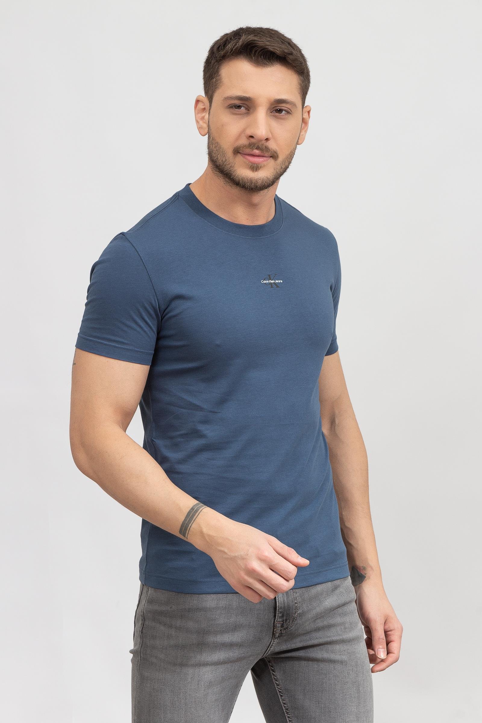 Calvin Klein Micro Monologo Erkek Bisiklet Yaka T-Shirt