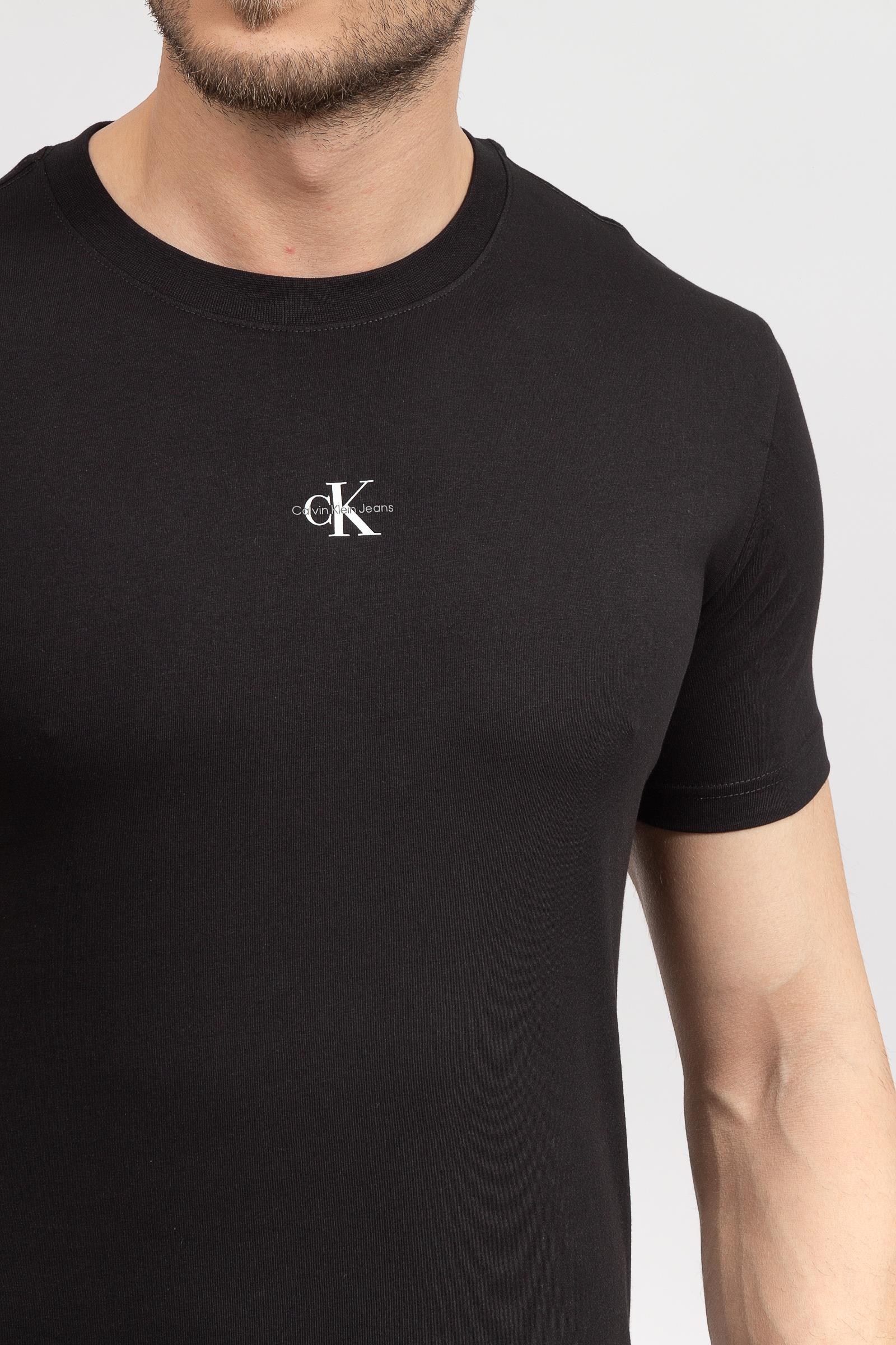 Calvin Klein Micro Monologo Erkek Bisiklet Yaka T-Shirt