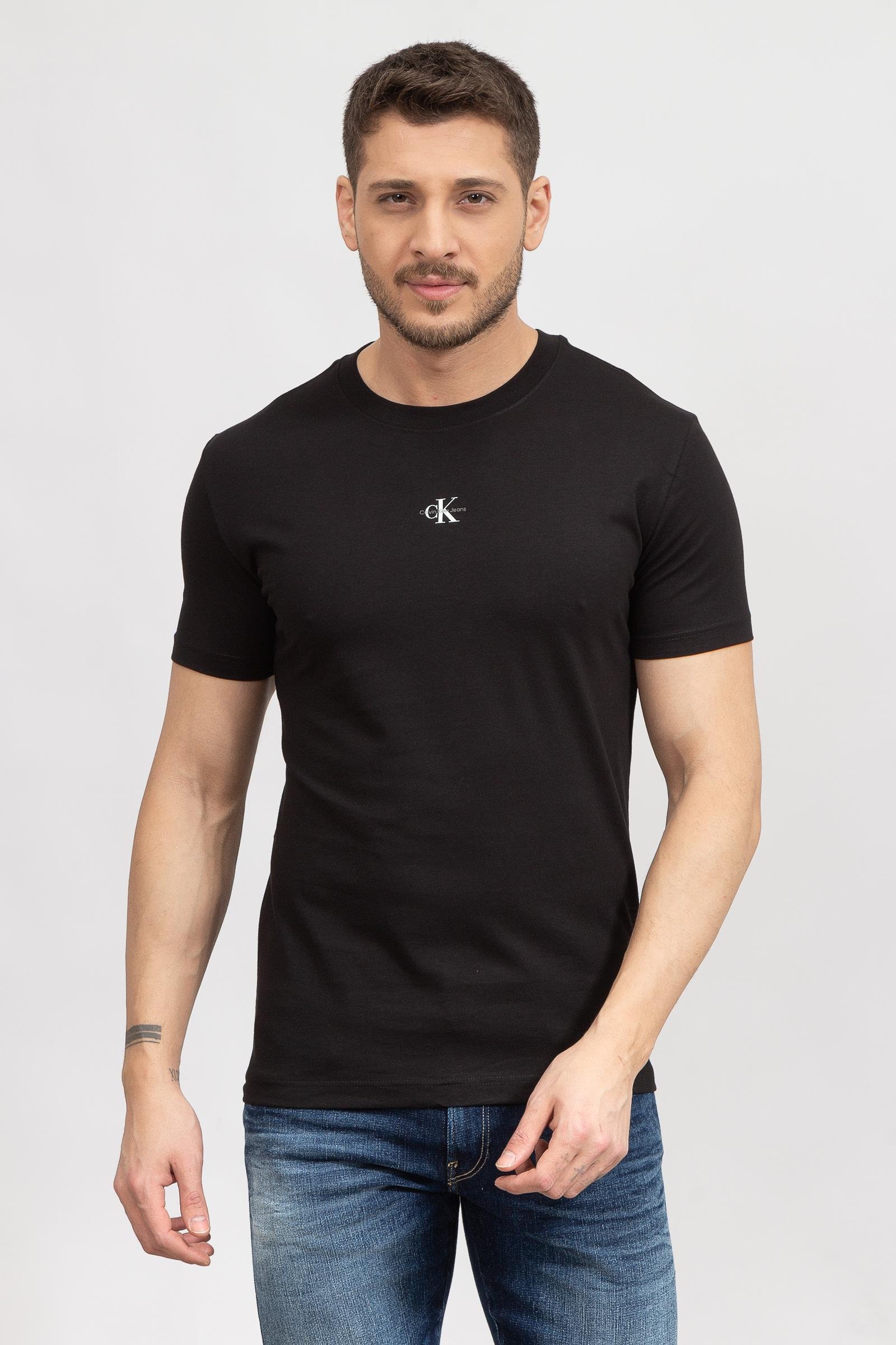 Calvin Klein Micro Monologo Erkek Bisiklet Yaka T-Shirt