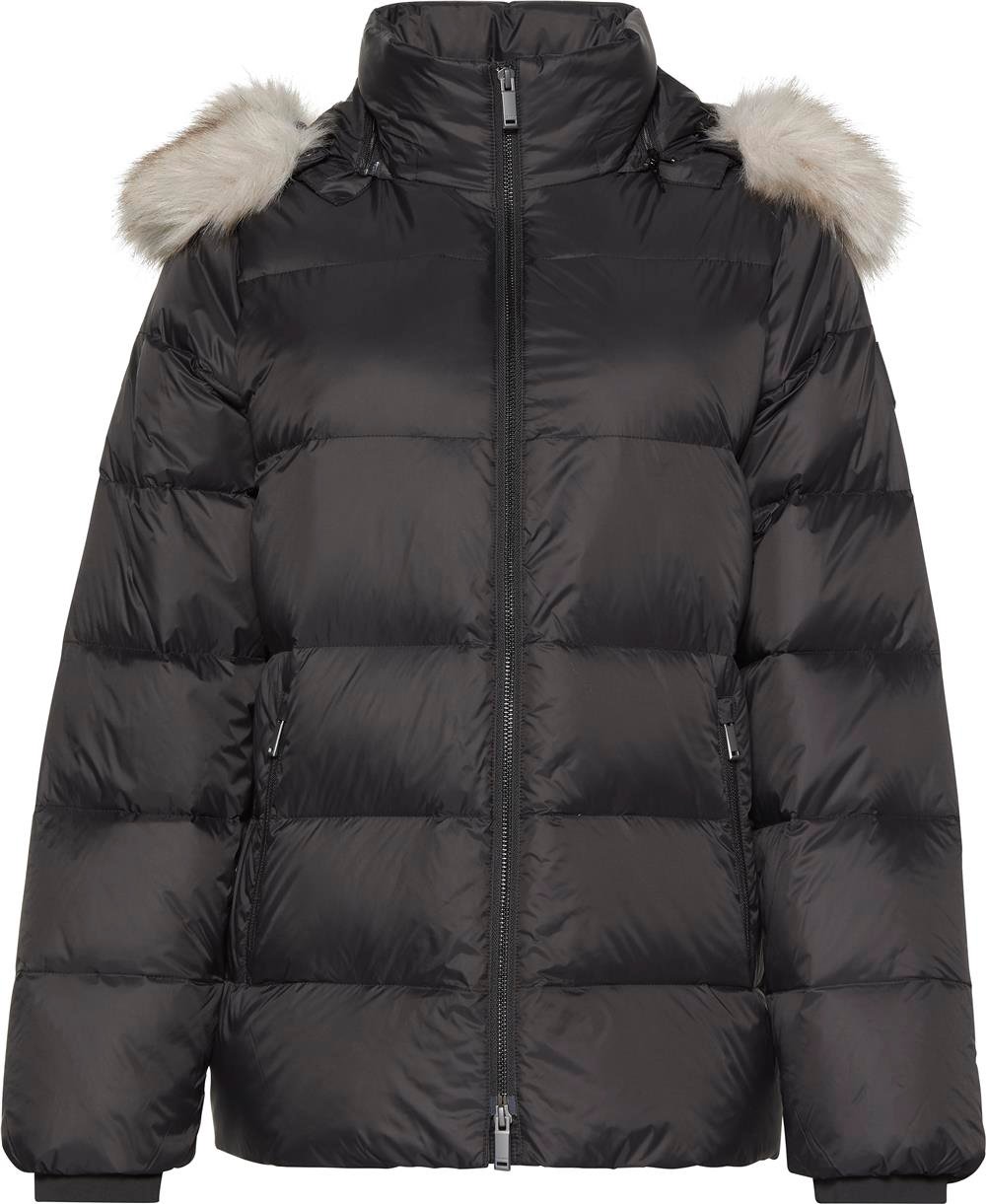 Calvin Klein Mid Down Jacket With Fur Kadın Mont