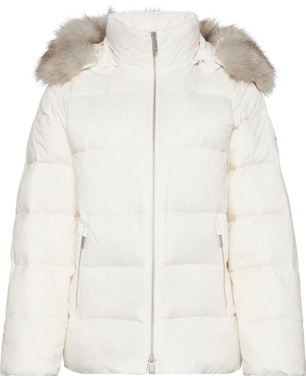 Calvin Klein Mid Down Jacket With Fur Kadın Mont