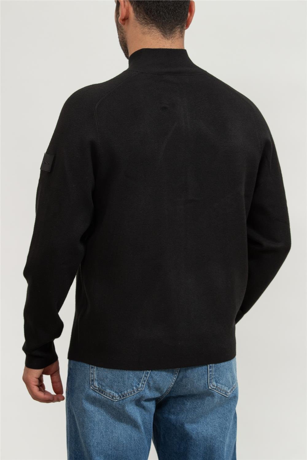 Calvin Klein Milano Stitch Zip Through Erkek Fermuarlı Sweatshirt