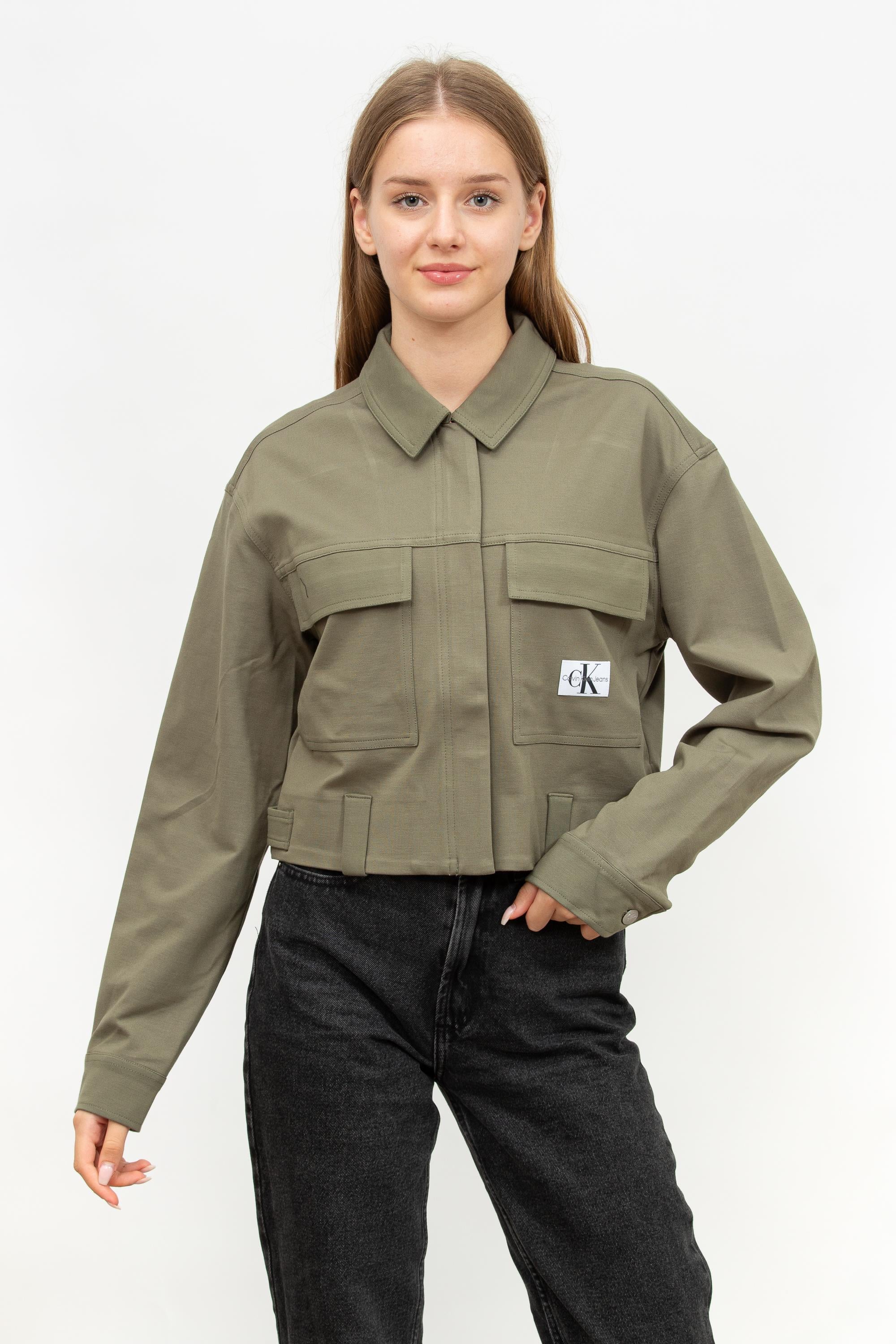 Calvin Klein Milano Utility Shacket Kadın Fermuarlı Sweatshirt