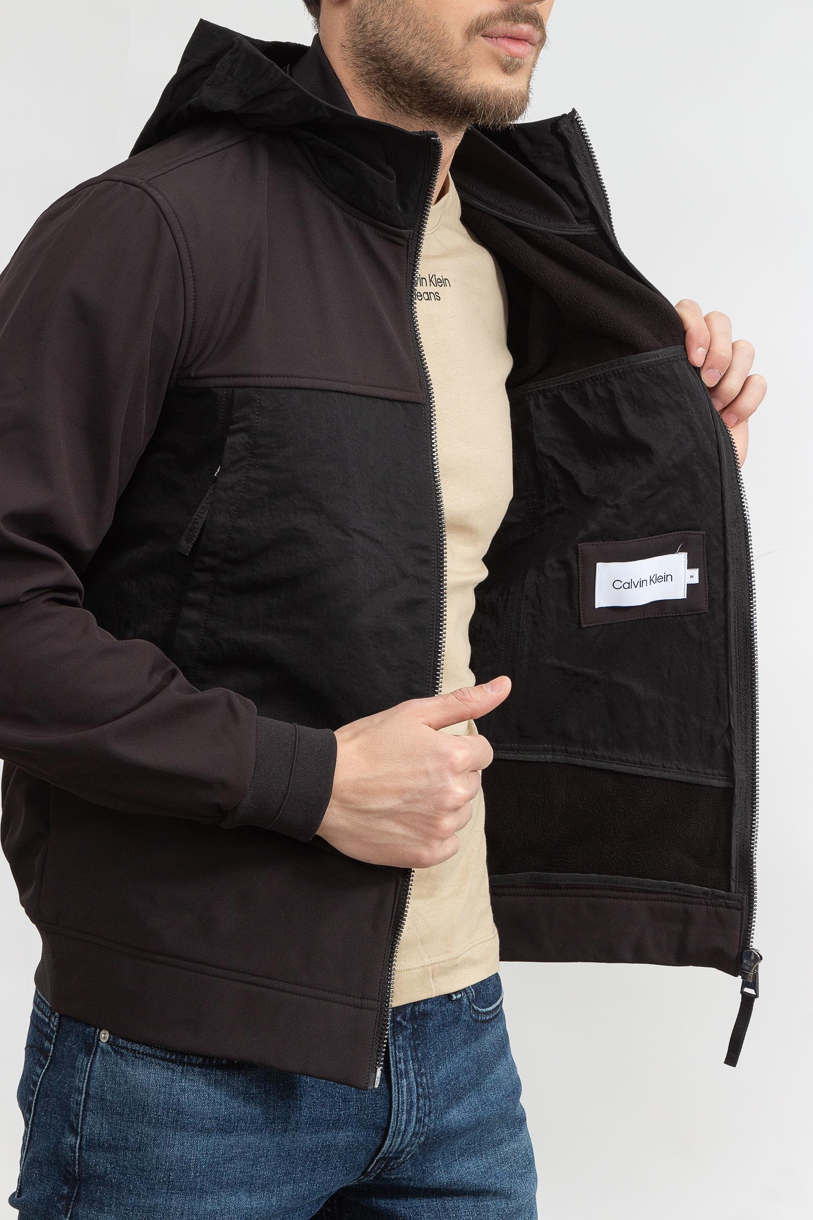 Calvin Klein Mix Media Heavy Crinkle Jacket Erkek Mont