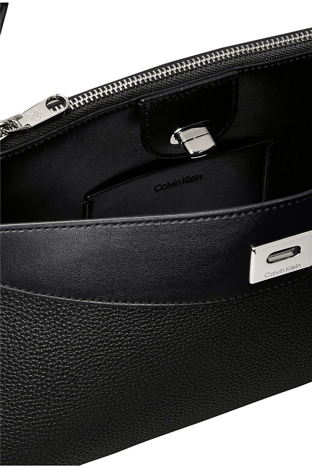 Calvin Klein Mix Media Shoulder Bag Kadın Omuz Çantası Siyah