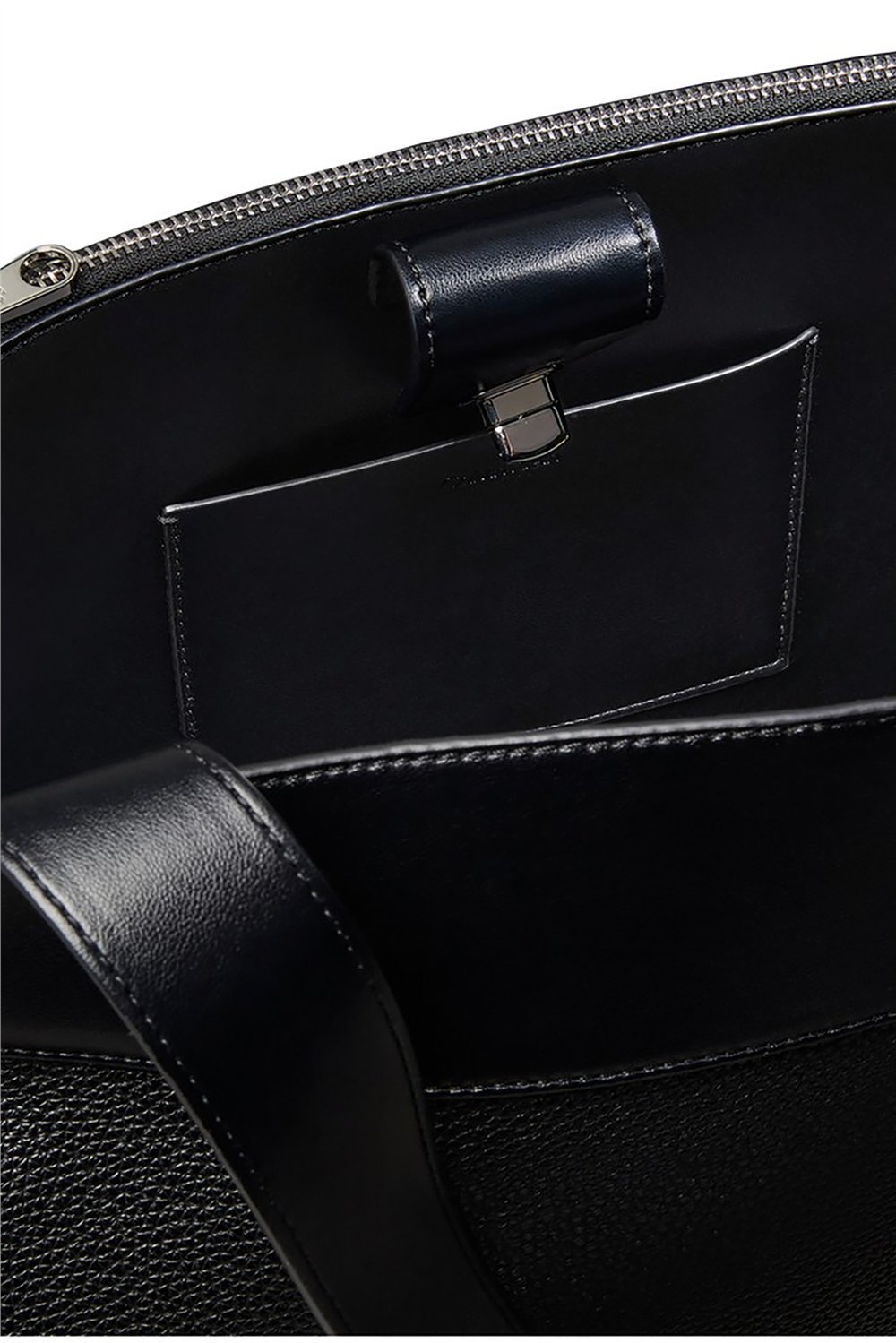 Calvin Klein Mix Media Work Tote Kadın Mini Omuz Çantası Siyah