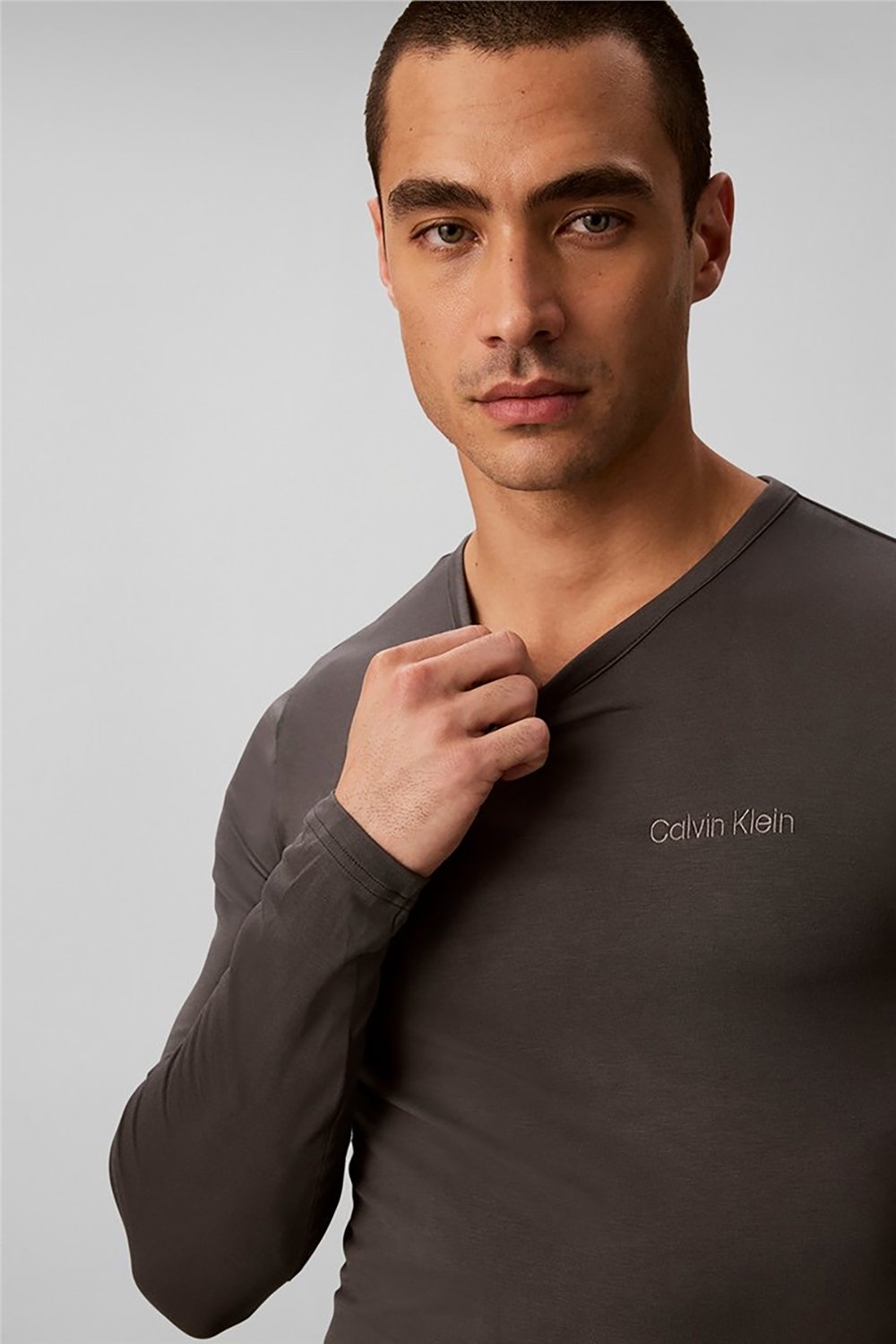 Calvin Klein Modal L/S Crew Neck Erkek Pijama Üstü