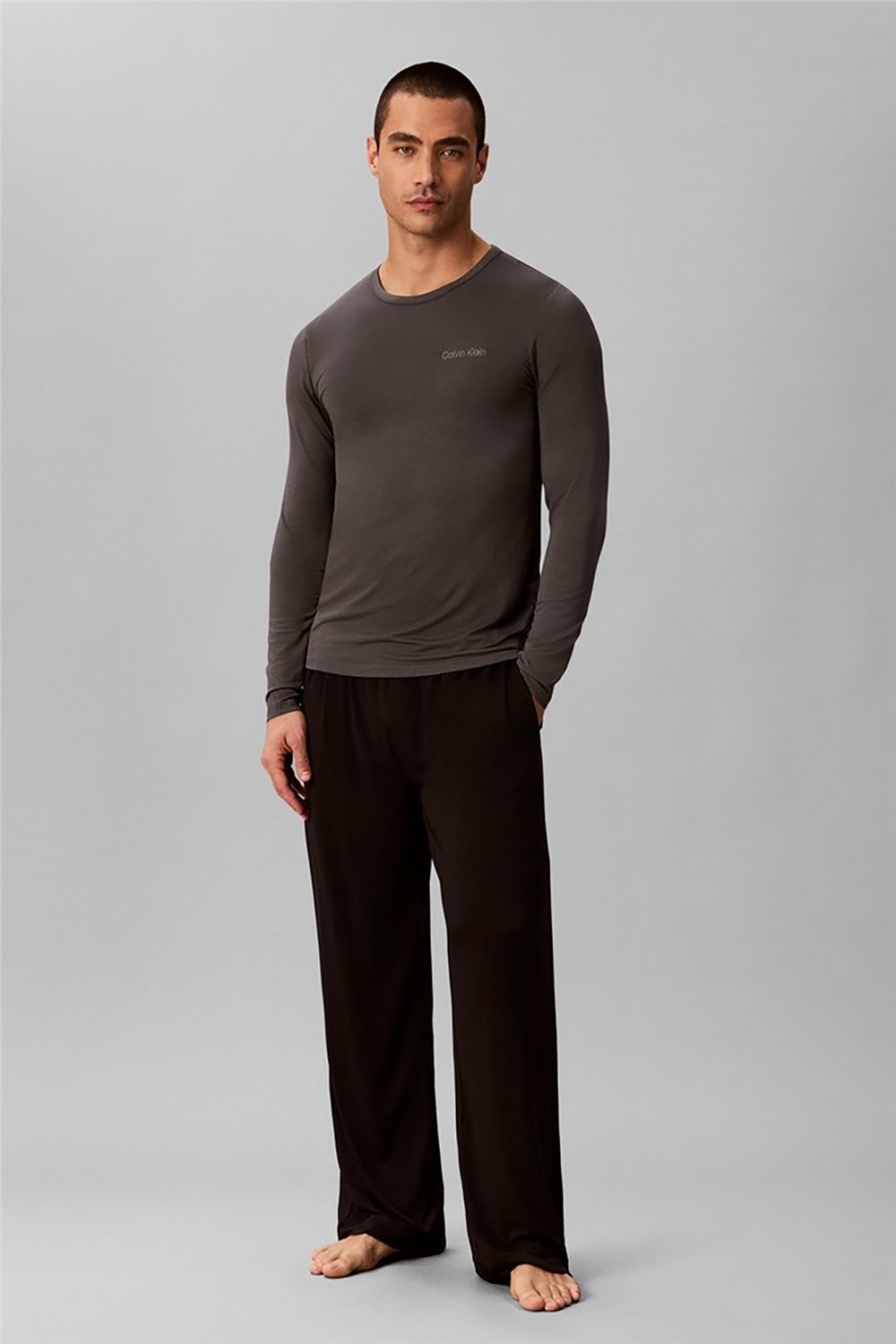 Calvin Klein Modal L/S Crew Neck Erkek Pijama Üstü