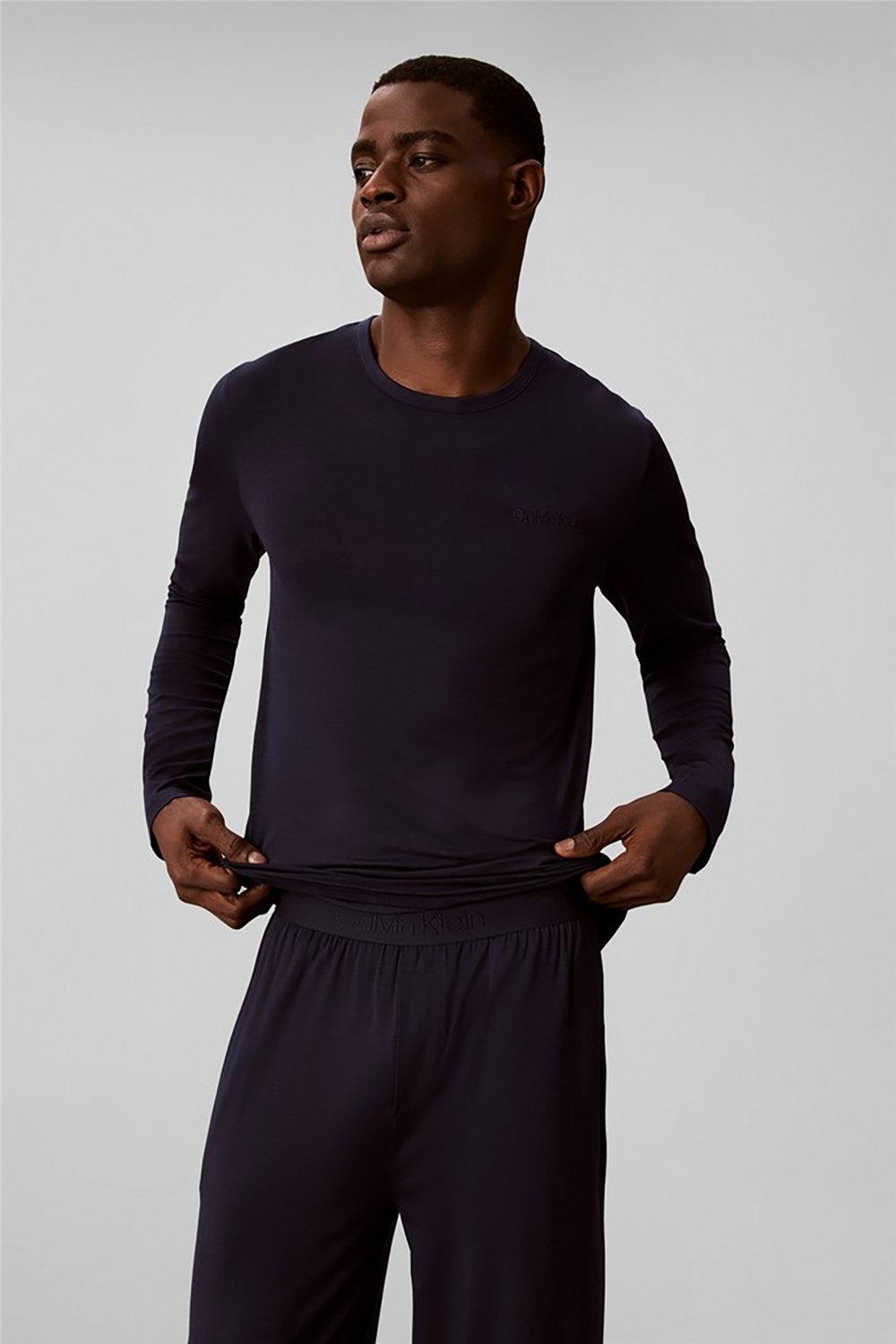 Calvin Klein Modal L/S Pant Set Erkek Pijama Takımı Çok Renkli
