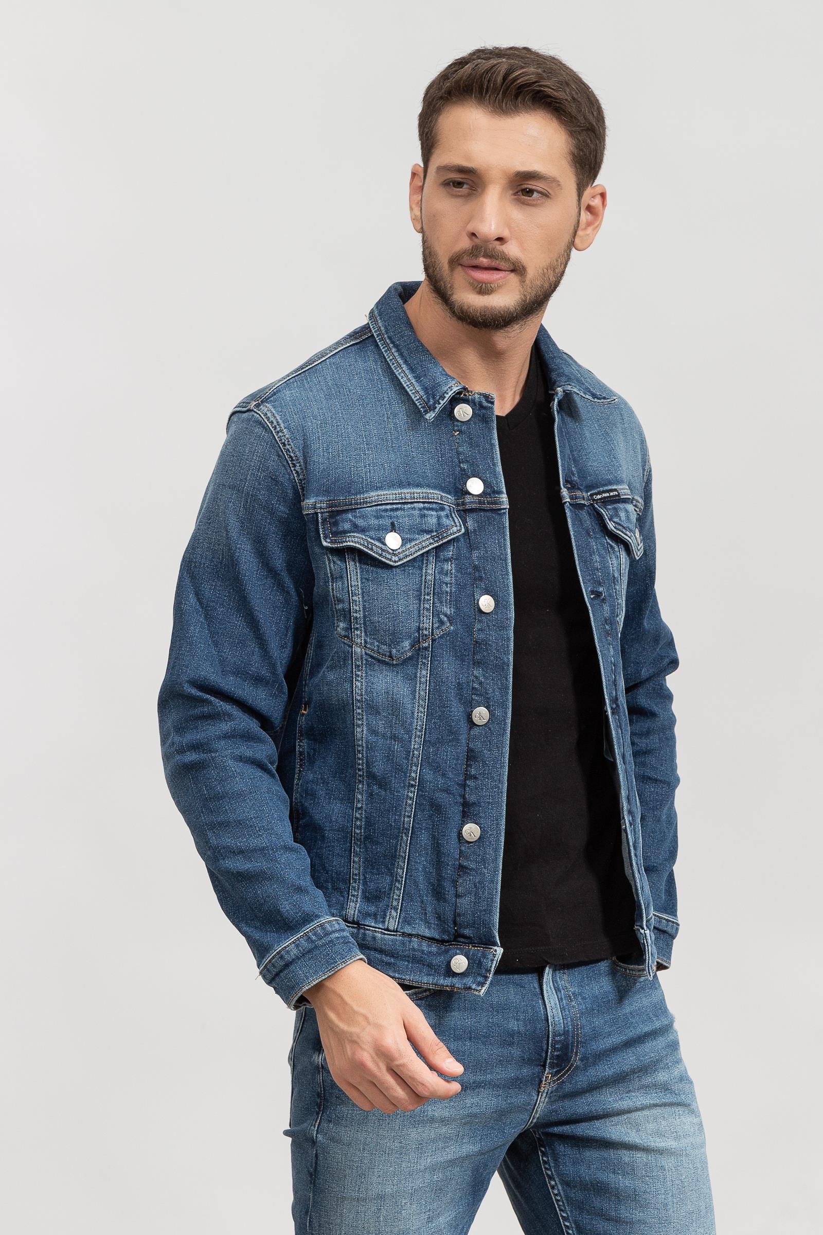 Calvin Klein Modern Essential Denim Erkek Jeans Ceket