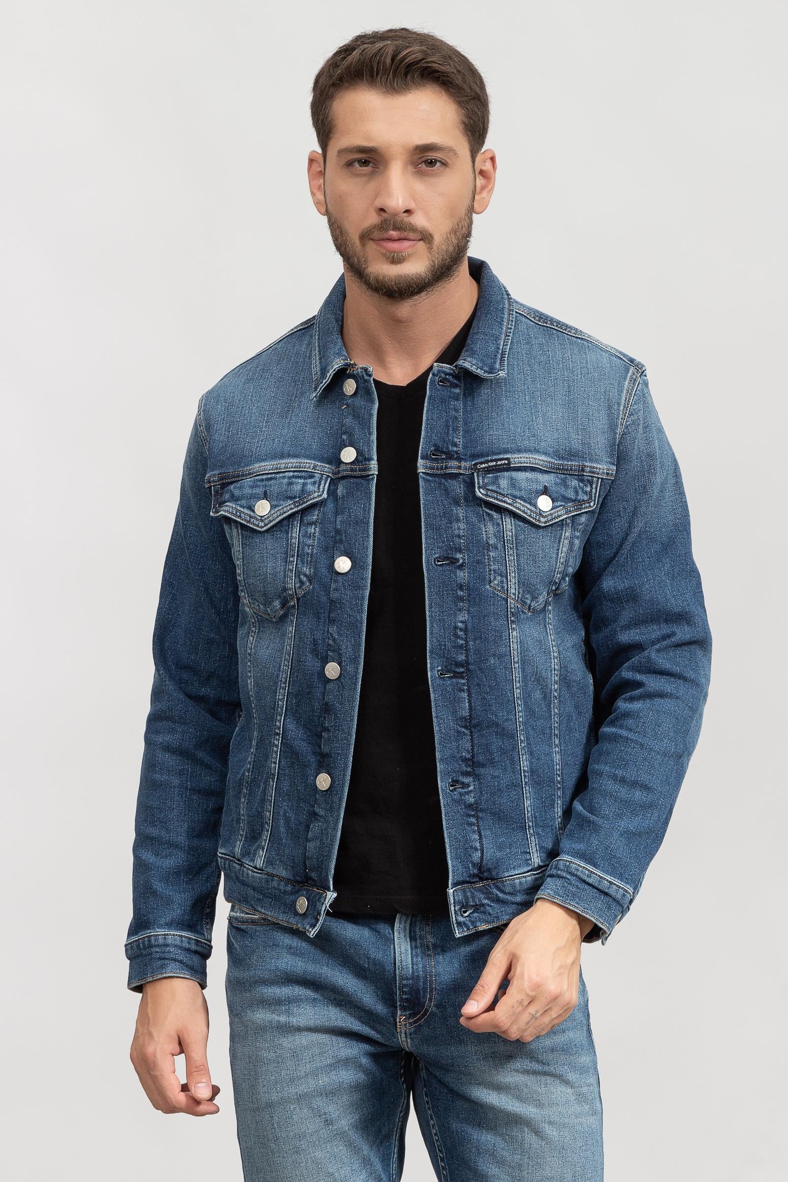 Calvin Klein Modern Essential Denim Erkek Jeans Ceket