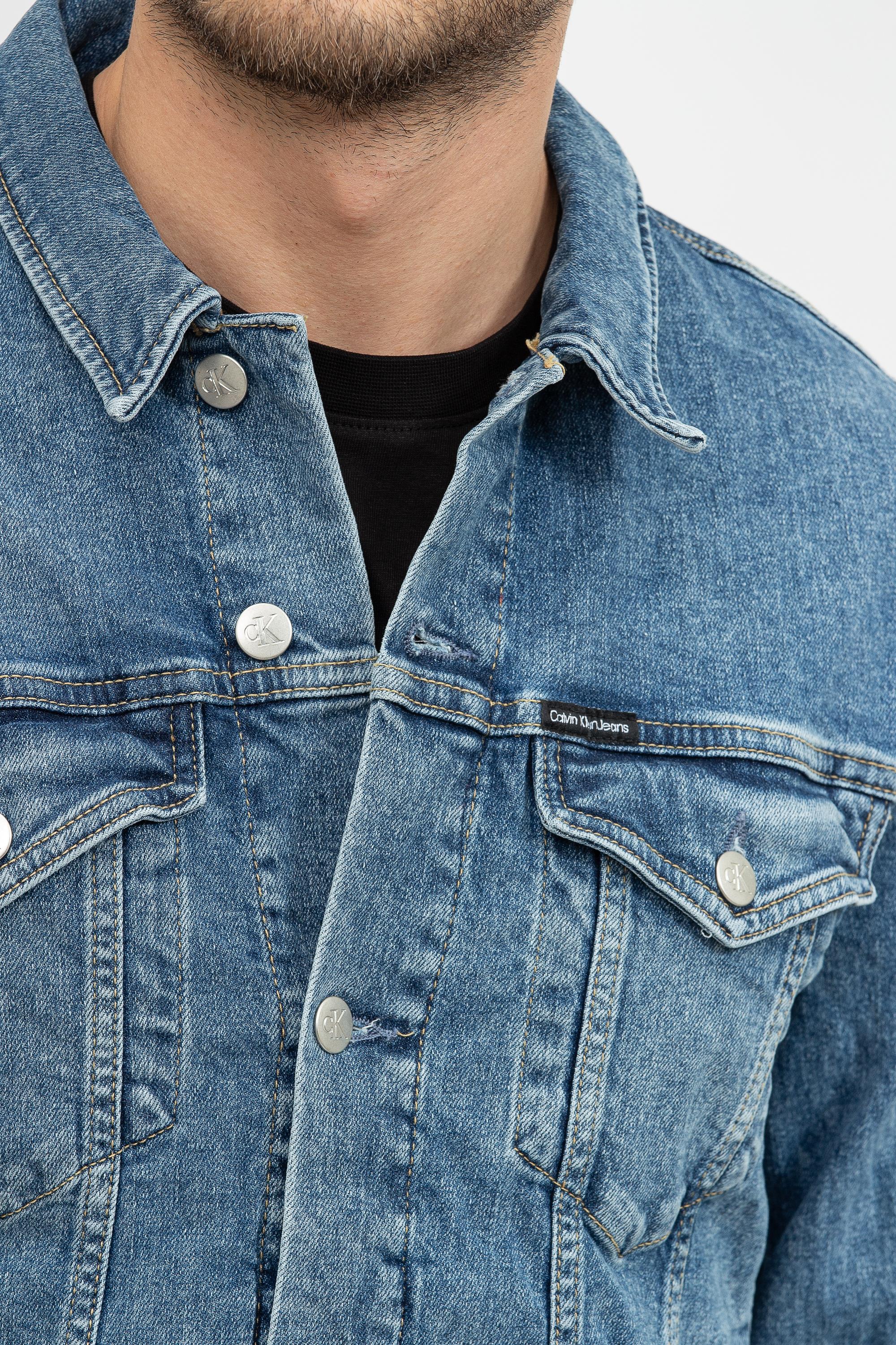 Calvin Klein Modern Essential Denim Jacket Erkek Jean Ceket