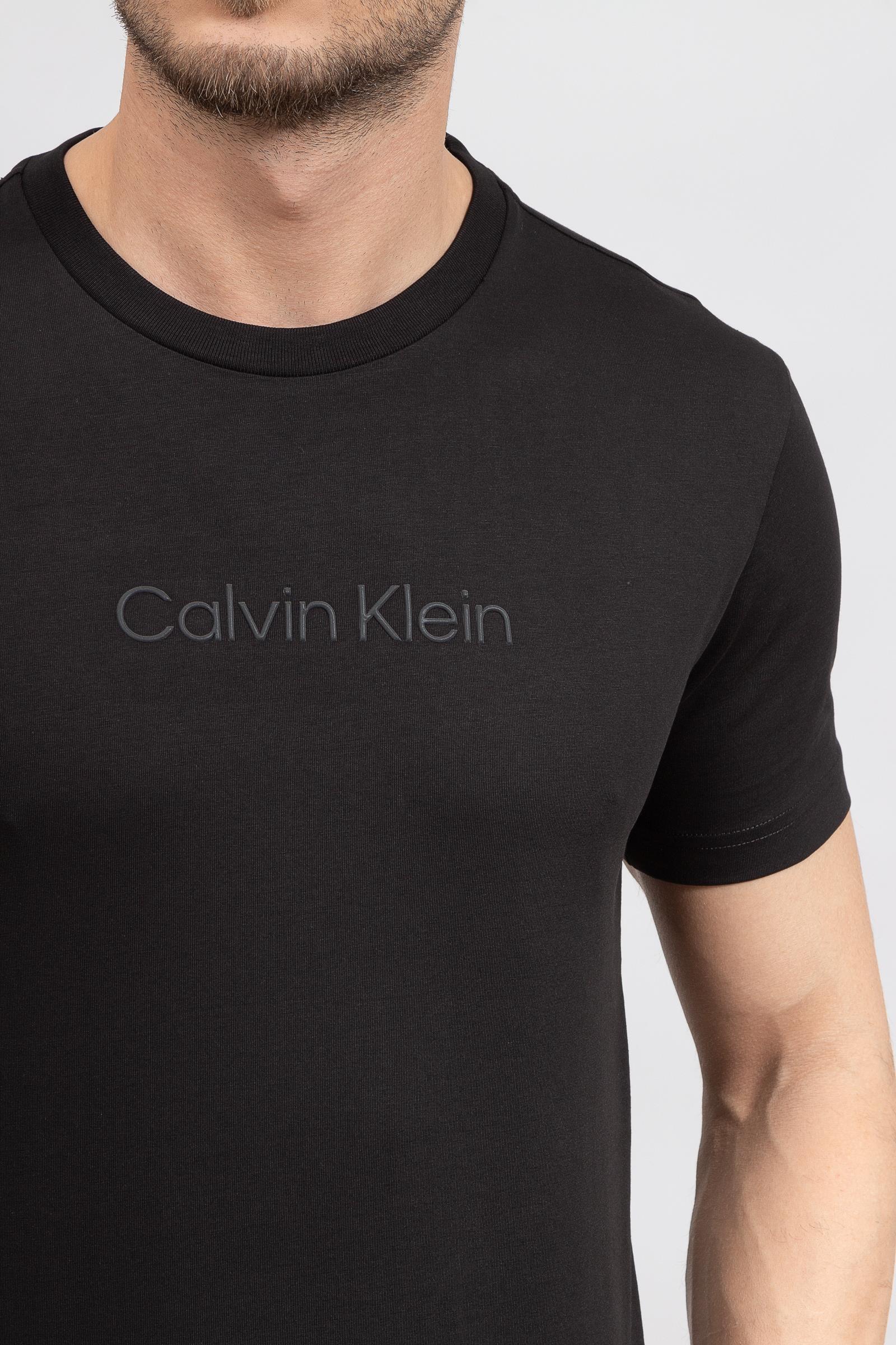 Calvin Klein Modern Front Logo Erkek Bisiklet Yaka T-Shirt