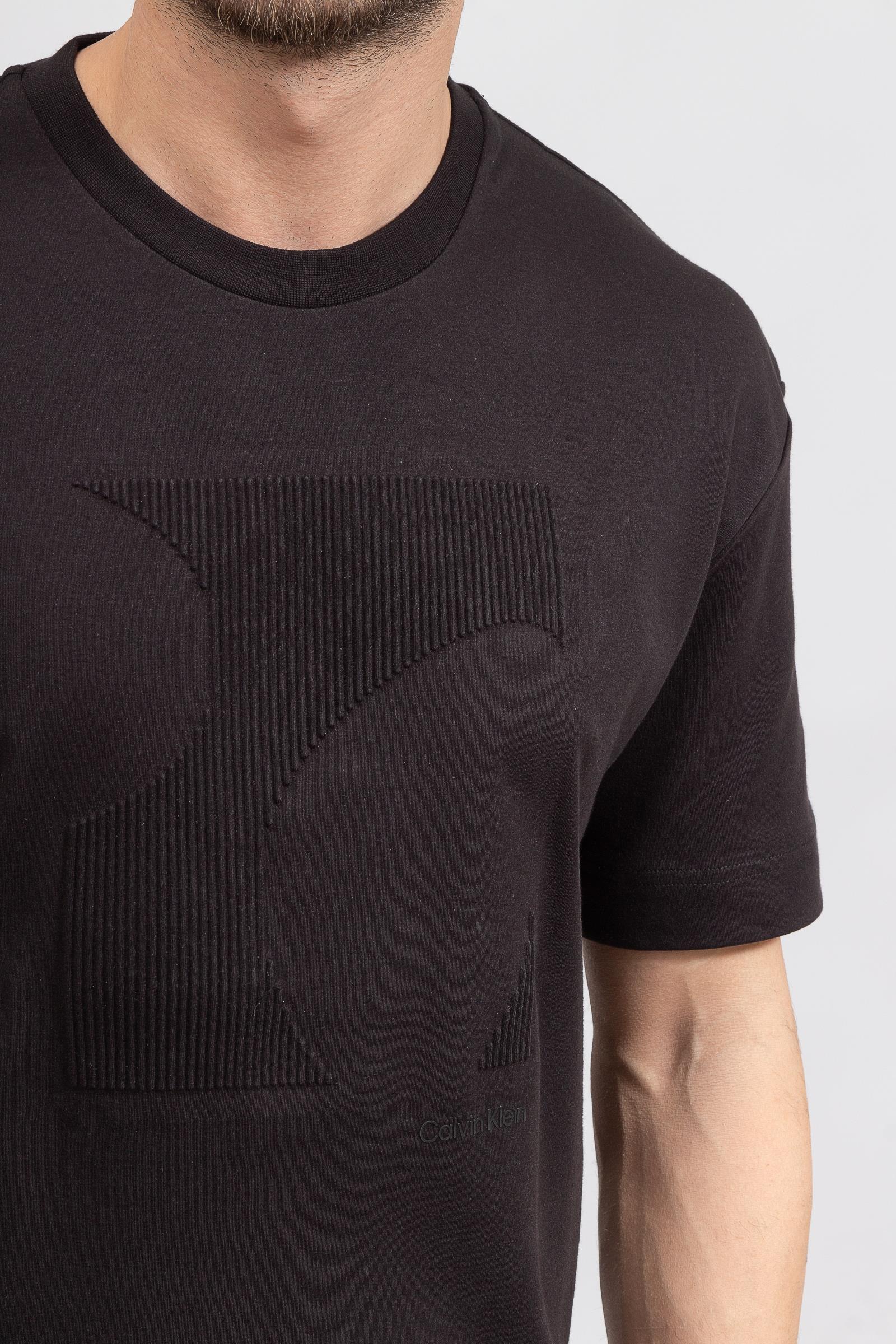 Calvin Klein Modern Graphics Erkek Bisiklet Yaka T-Shirt