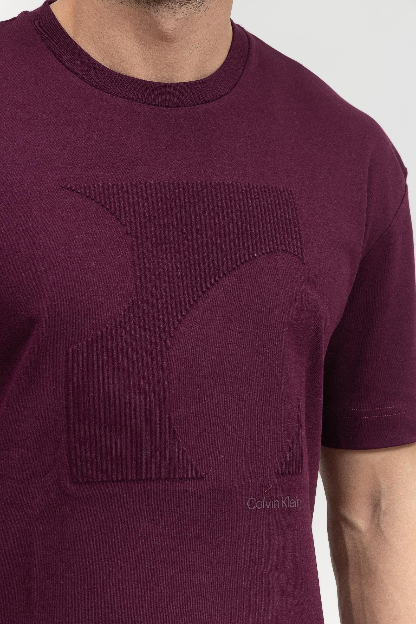 Calvin Klein Modern Graphics Erkek Bisiklet Yaka T-Shirt