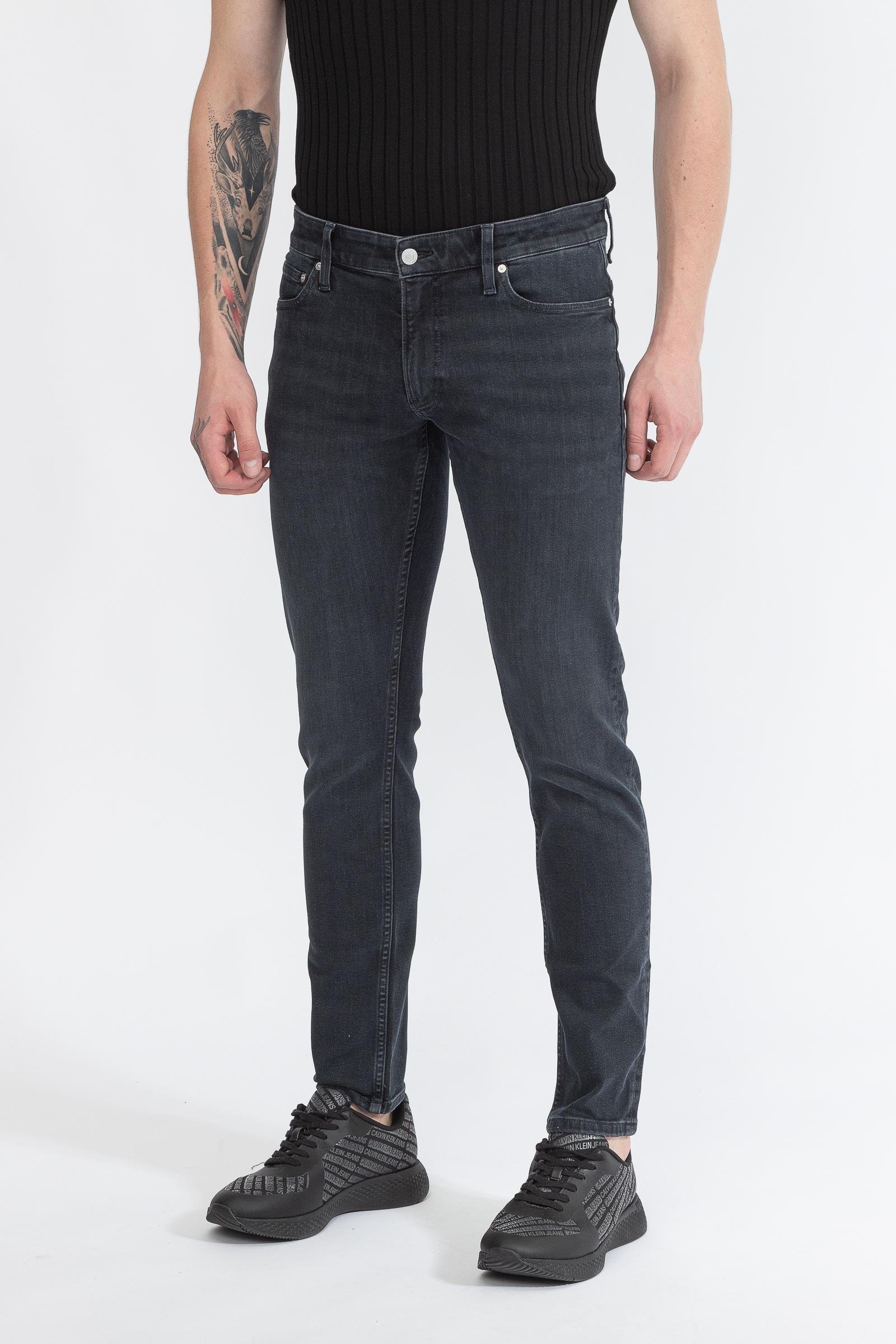 Calvin Klein Modern Slim Denim Dark Blue Erkek Jean Pantolon