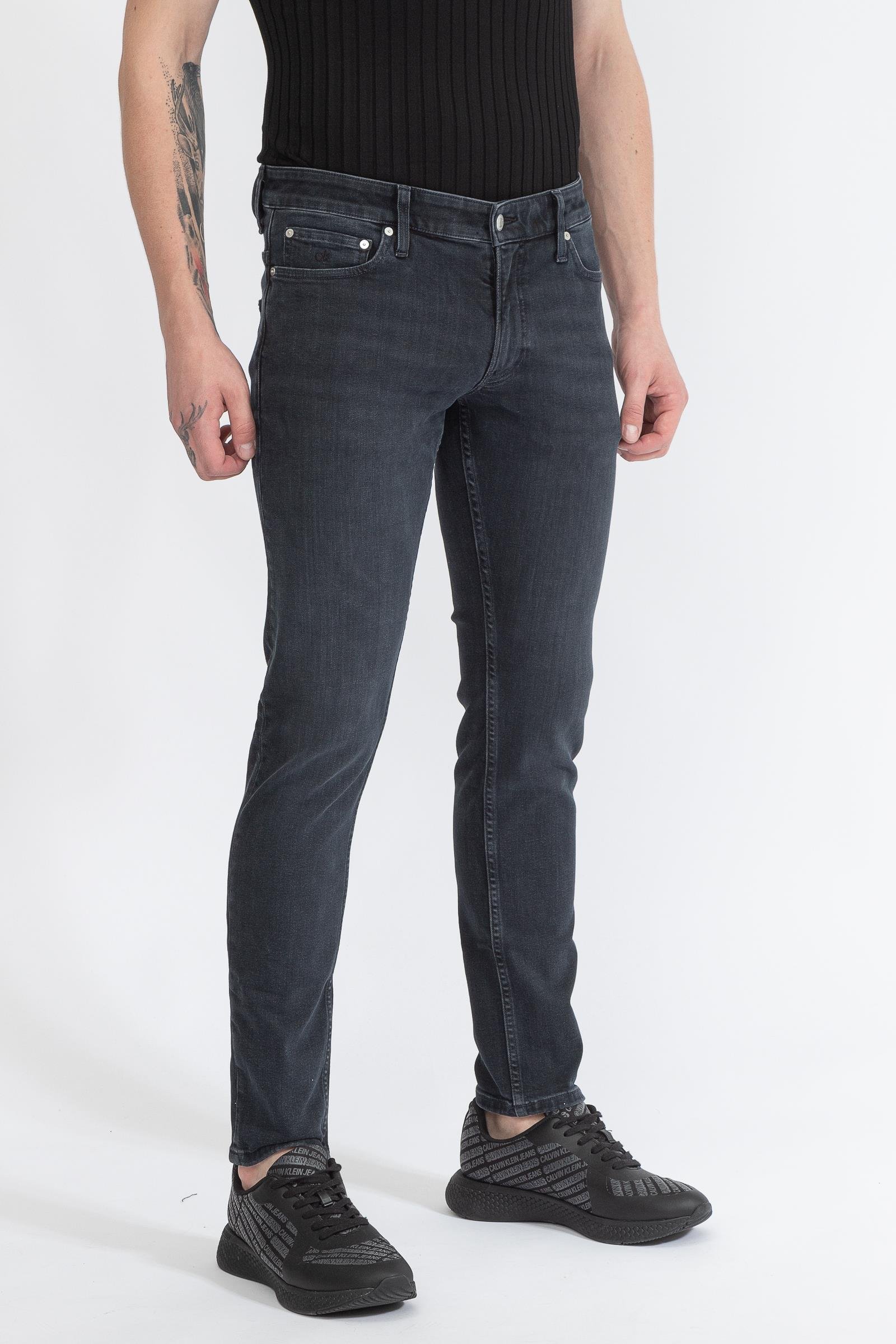 Calvin Klein Modern Slim Denim Dark Blue Erkek Jean Pantolon