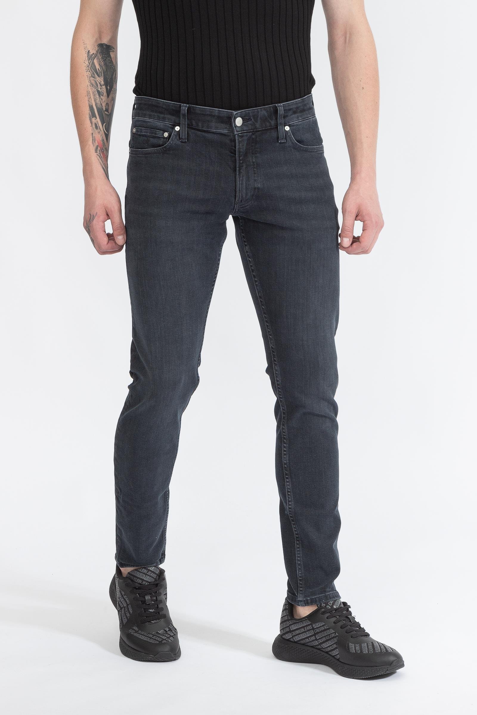 Calvin Klein Modern Slim Denim Dark Blue Erkek Jean Pantolon