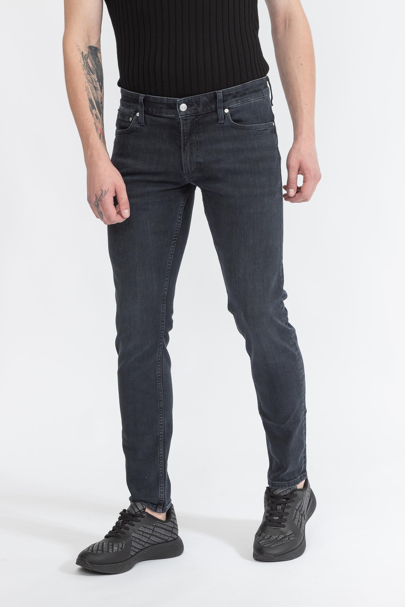 Calvin Klein Modern Slim Denim Dark Blue Erkek Jean Pantolon