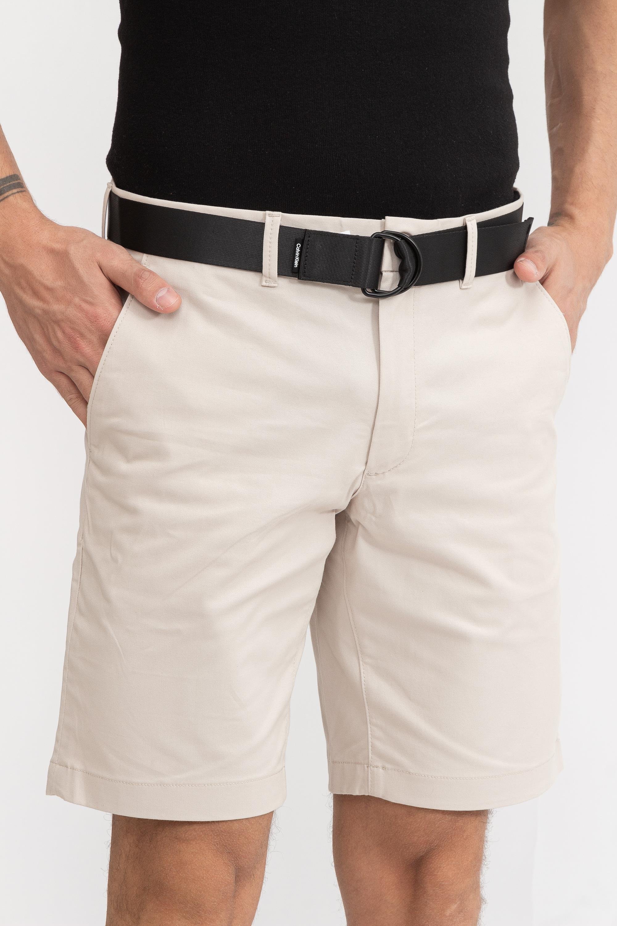 Calvin Klein Modern Twill Slim Belt Erkek Bermuda Şort