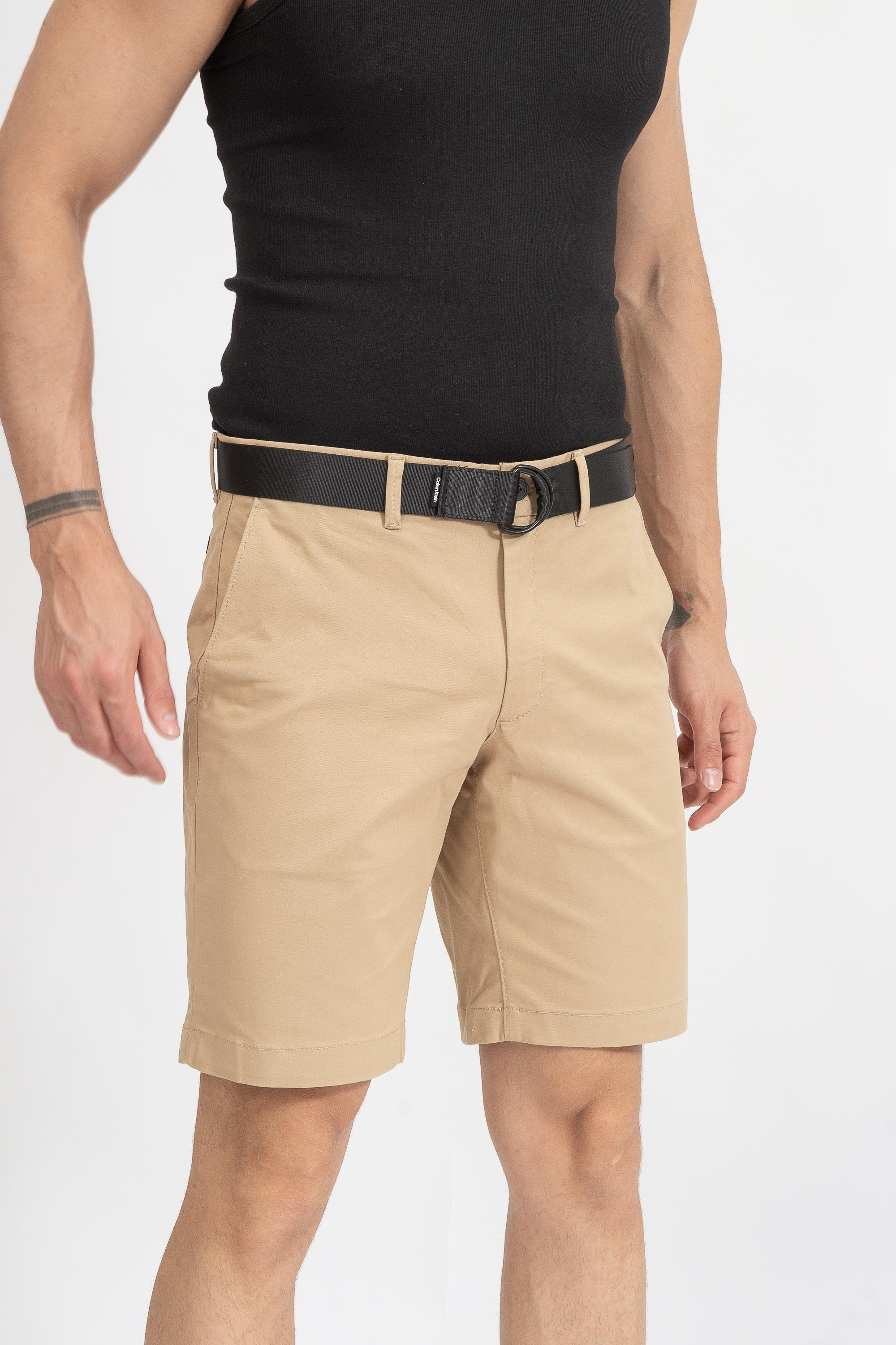 Calvin Klein Modern Twill Slim Belt Erkek Bermuda Şort