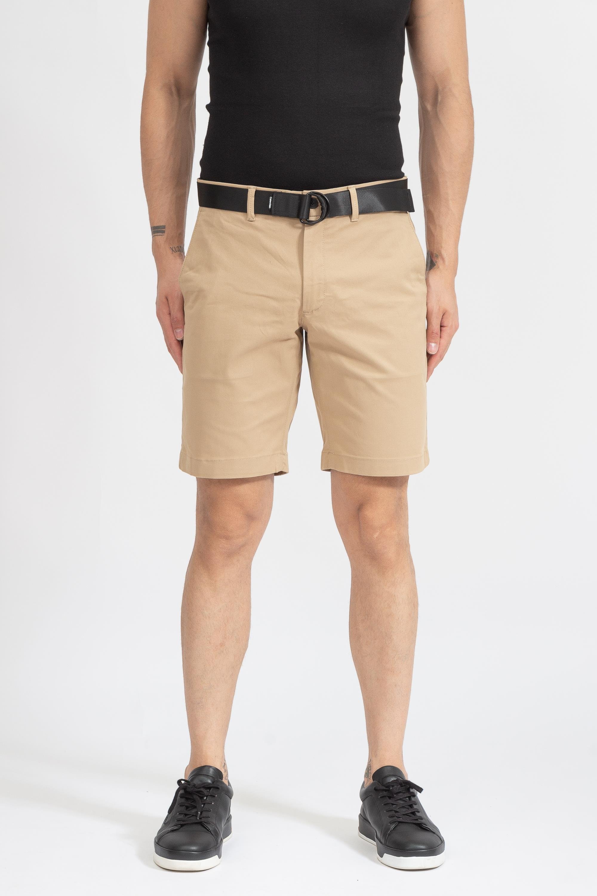 Calvin Klein Modern Twill Slim Belt Erkek Bermuda Şort