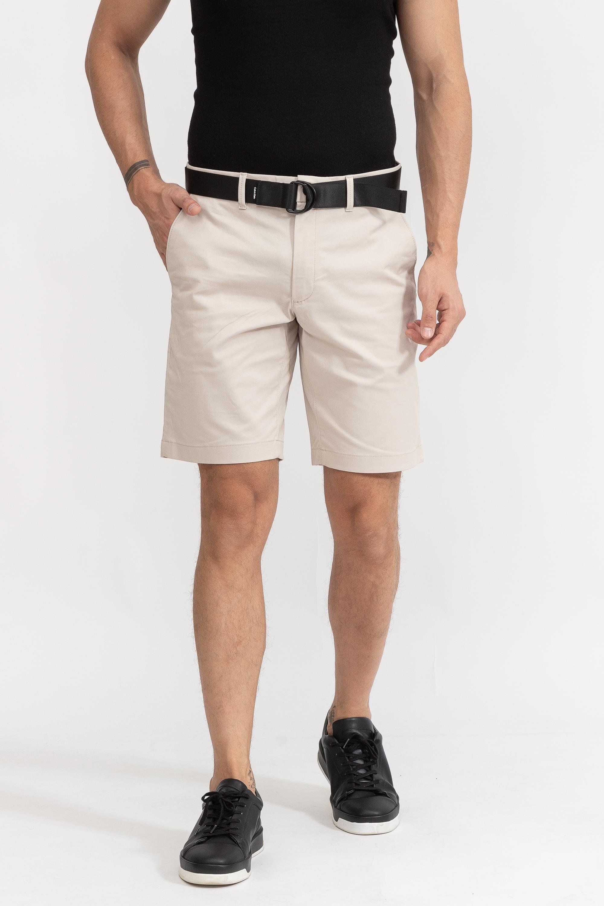Calvin Klein Modern Twill Slim Belt Erkek Bermuda Şort