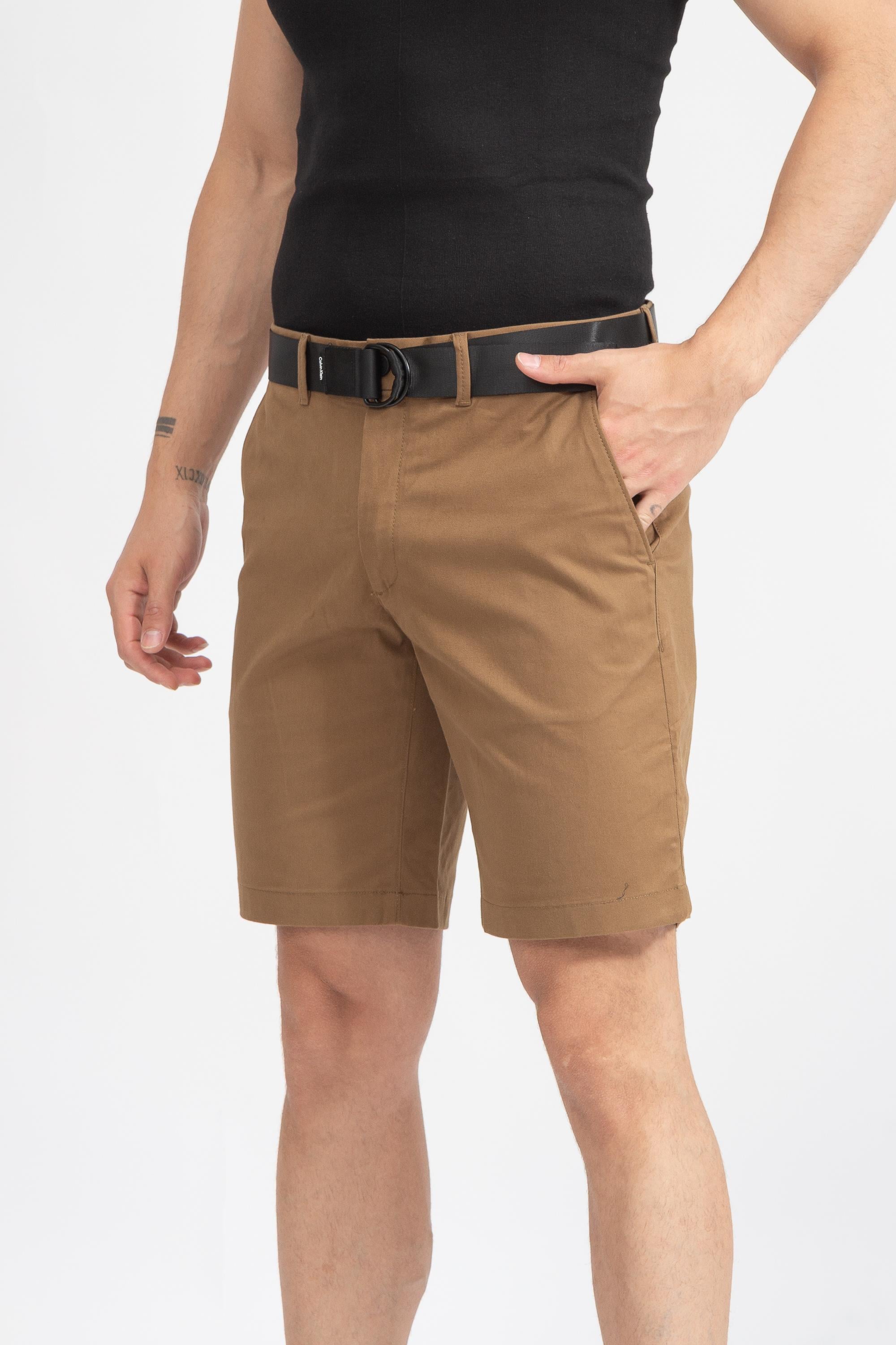 Calvin Klein Modern Twill Slim Belt Erkek Bermuda Şort